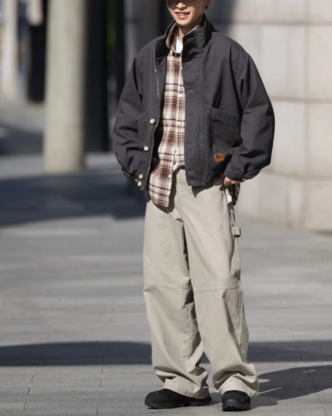 Washed Button Jacket JK175