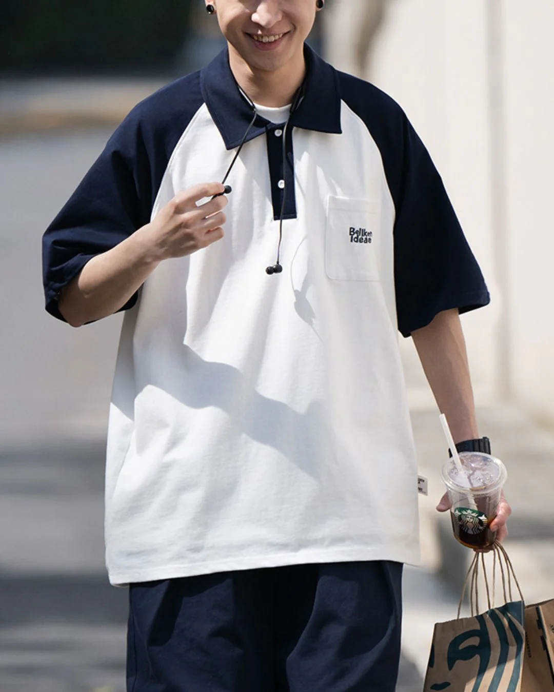 Raglan Sleeve Polo-shirt SS031