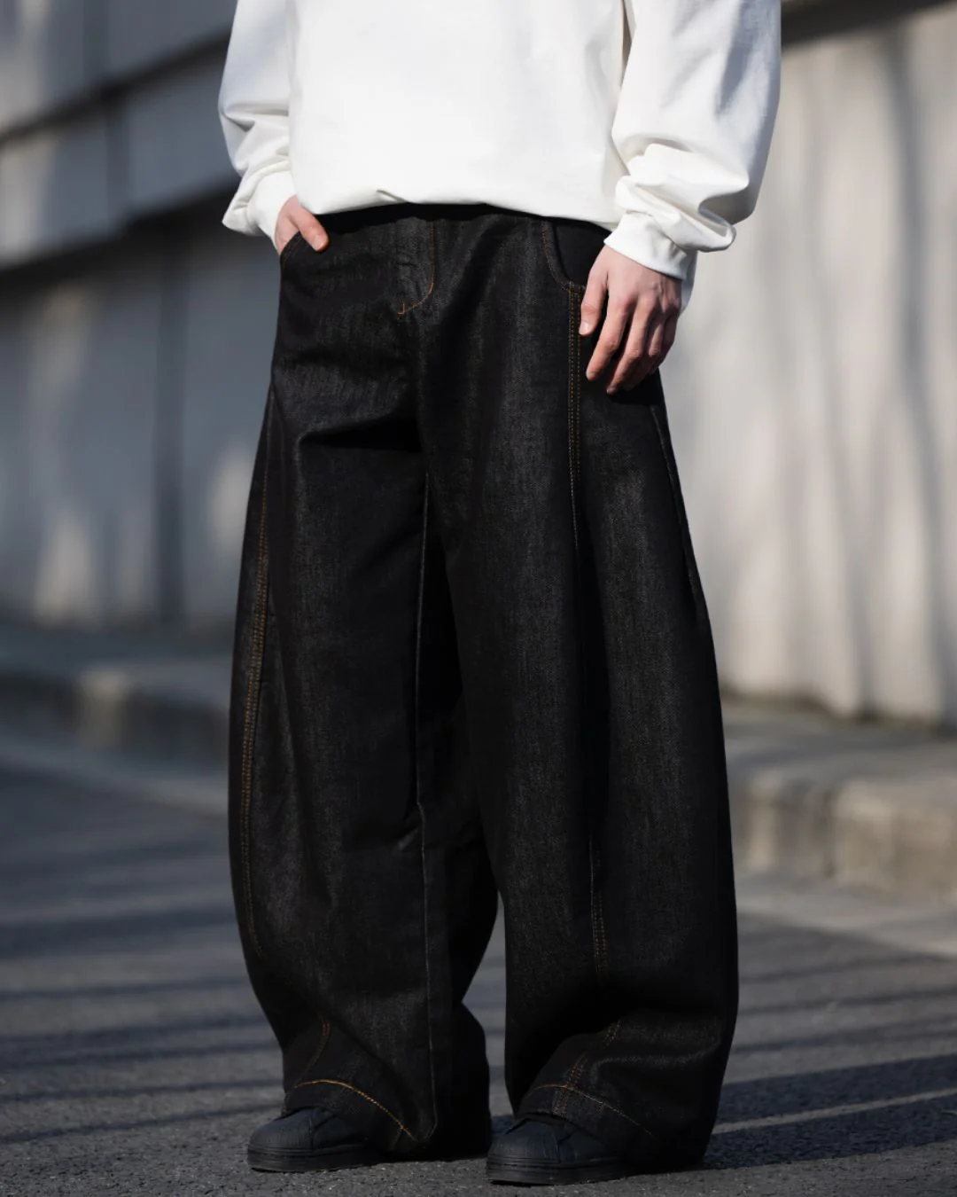 Wide Scimitar Denim Pants DP050