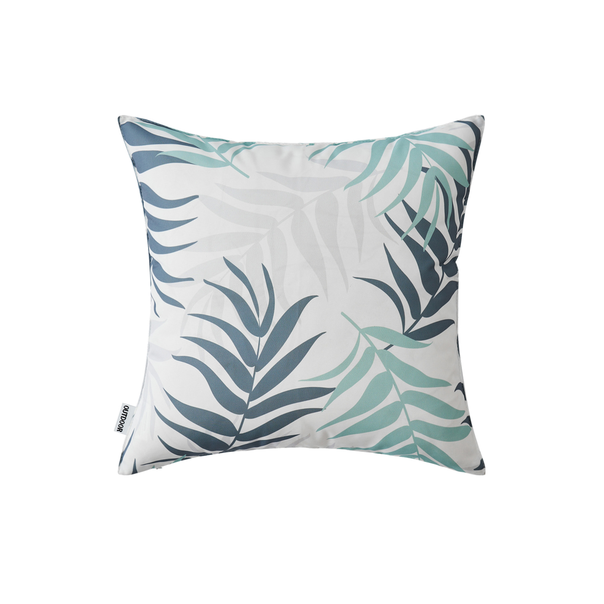 Outdoorkissen LEAF mint/grau 45 x 45 cm