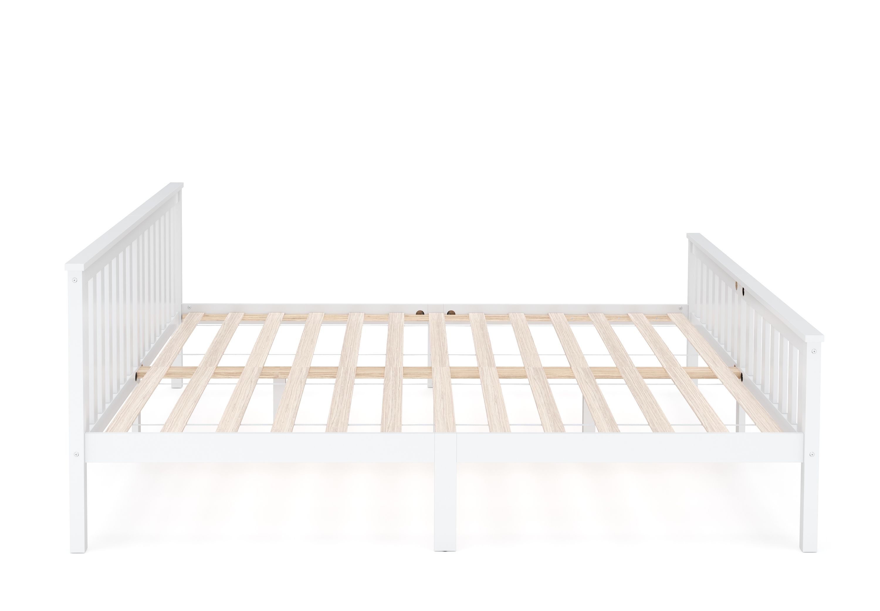 Bett Holz EMILY 180 x 200 cm weiss