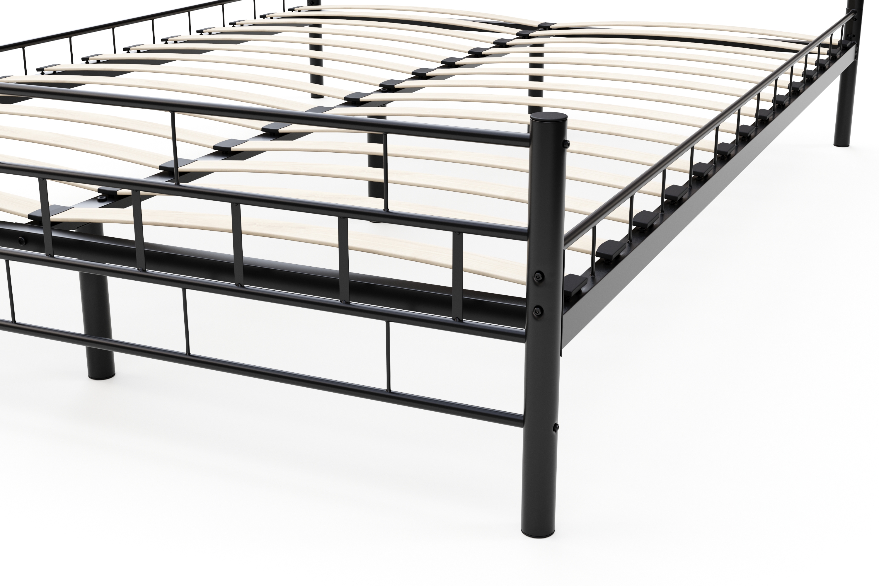 Metallbett CIEL 140 x 200 cm schwarz