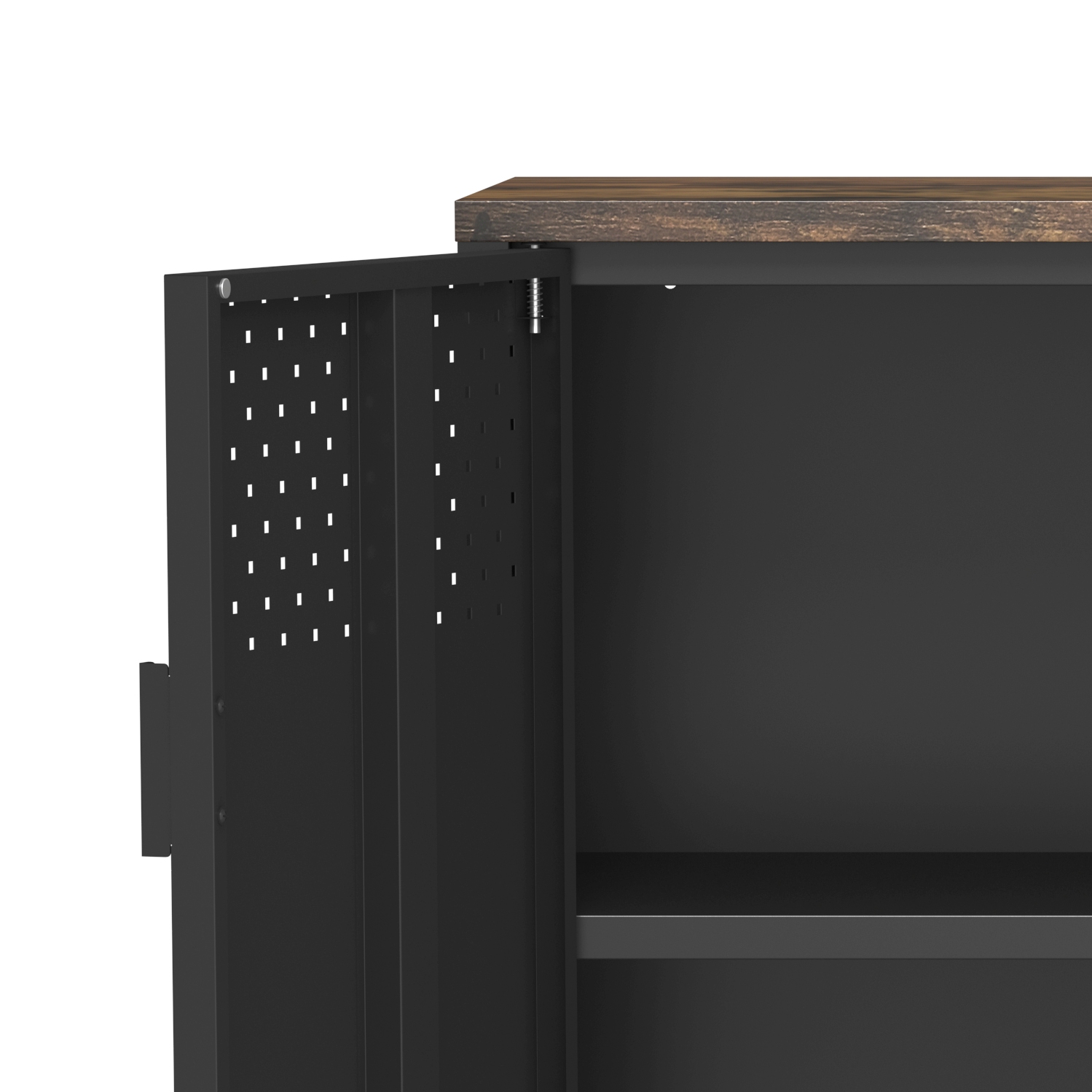 Kommode Metall AMET 80 x 80 cm schwarz