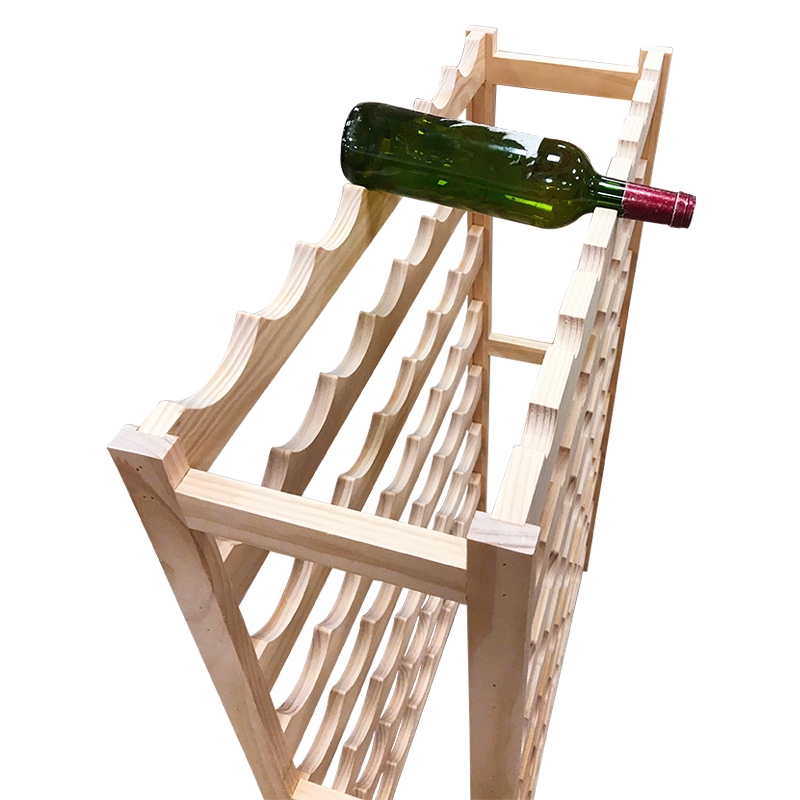 Weinregal Massivholz für 56 Flaschen
