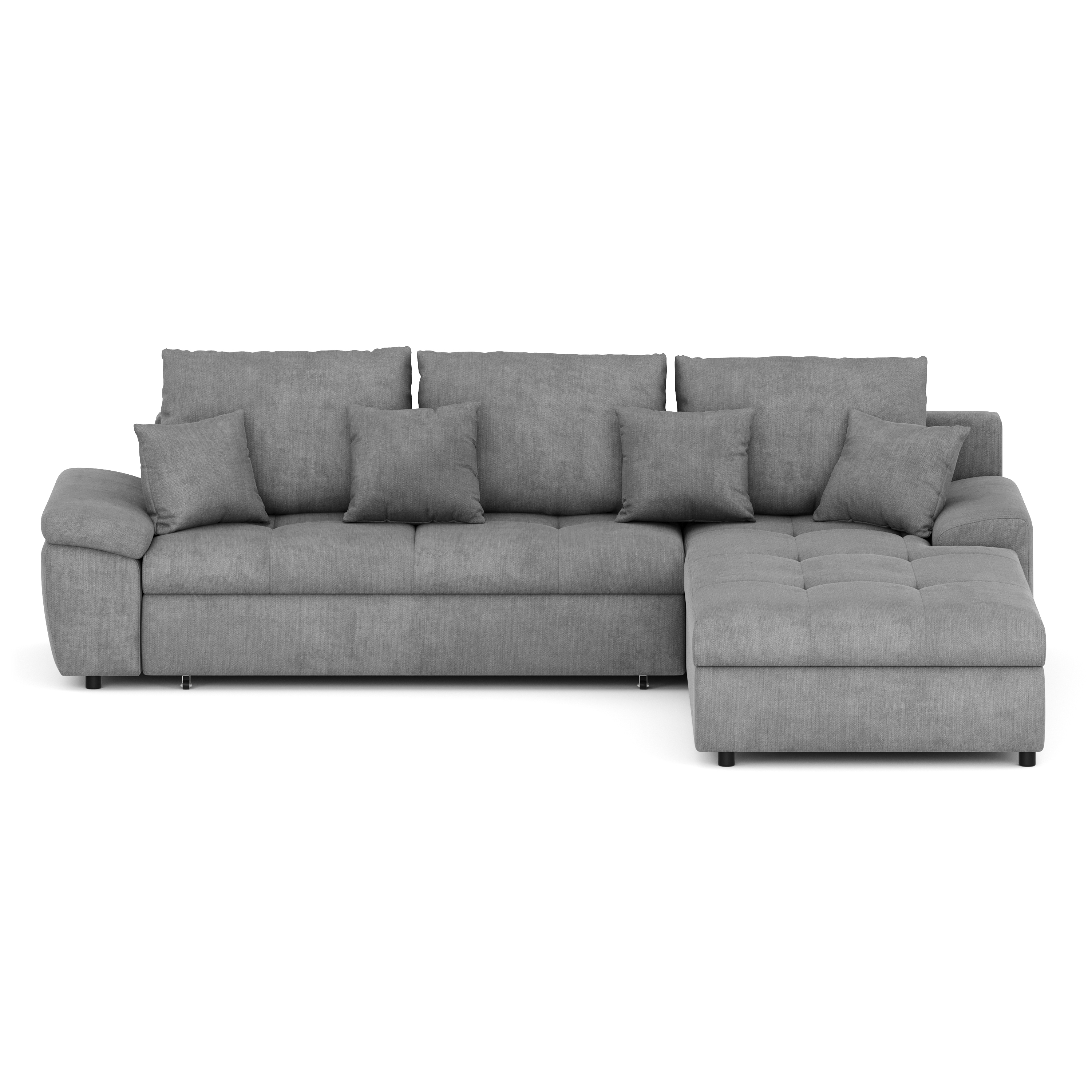 Ecksofa mit Schlaffunktion BRYNN rechts grau