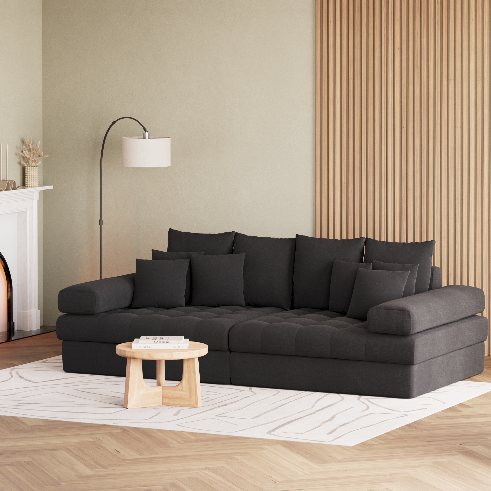 Bigsofa BRIANA anthrazit