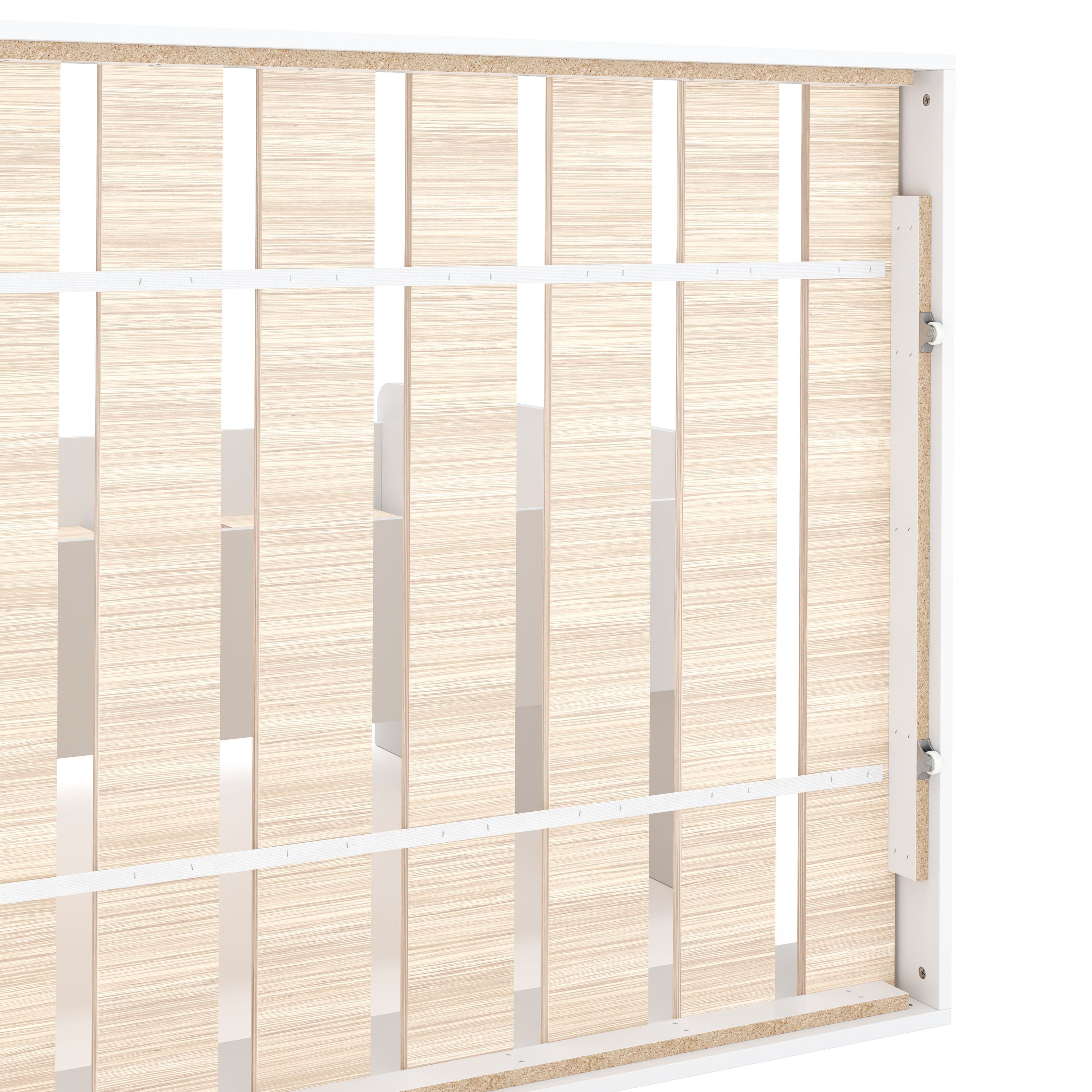 Ausziehbett TALA 90 x 200 cm weiss