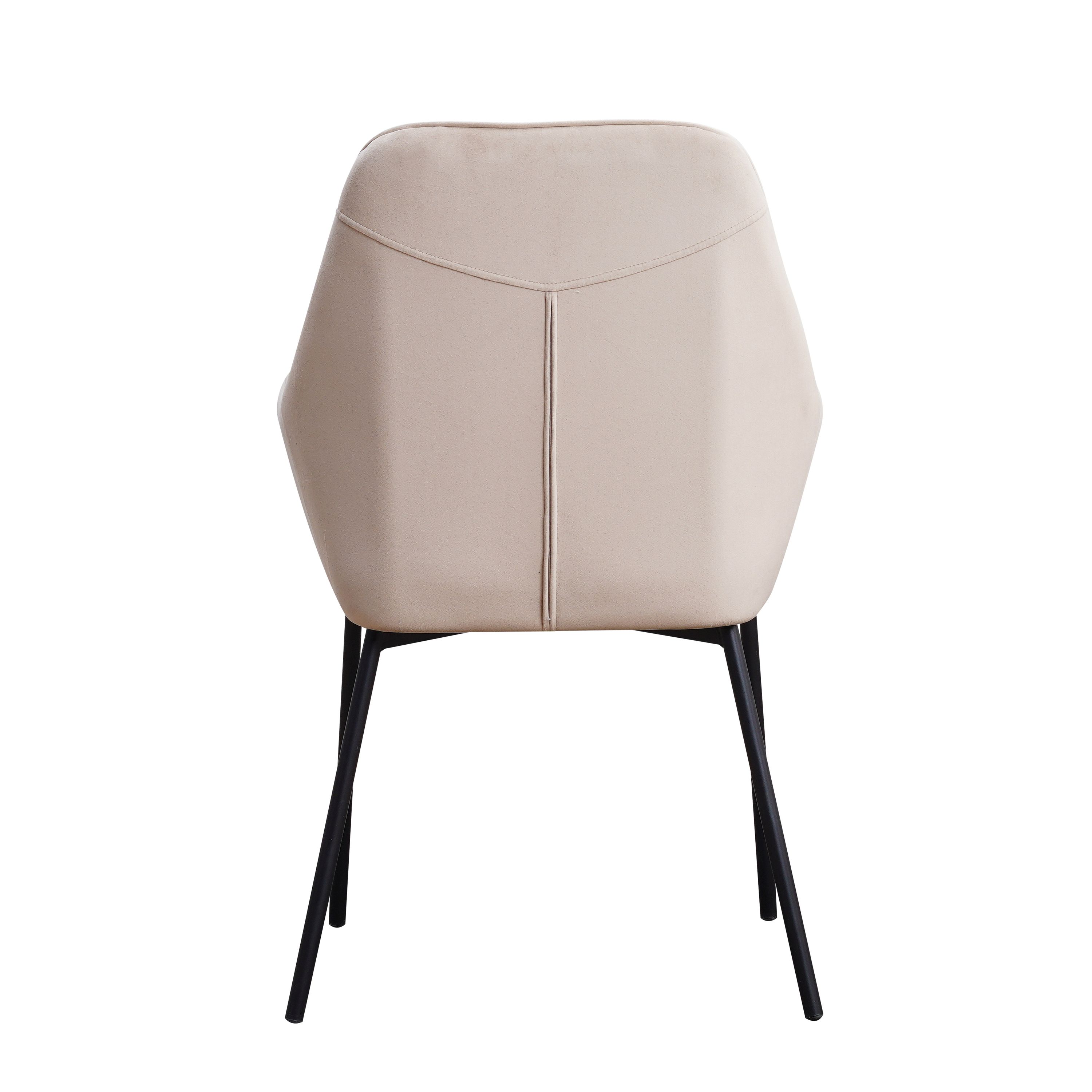 Esszimmerstuhl Samt FRANKY 2er Set beige