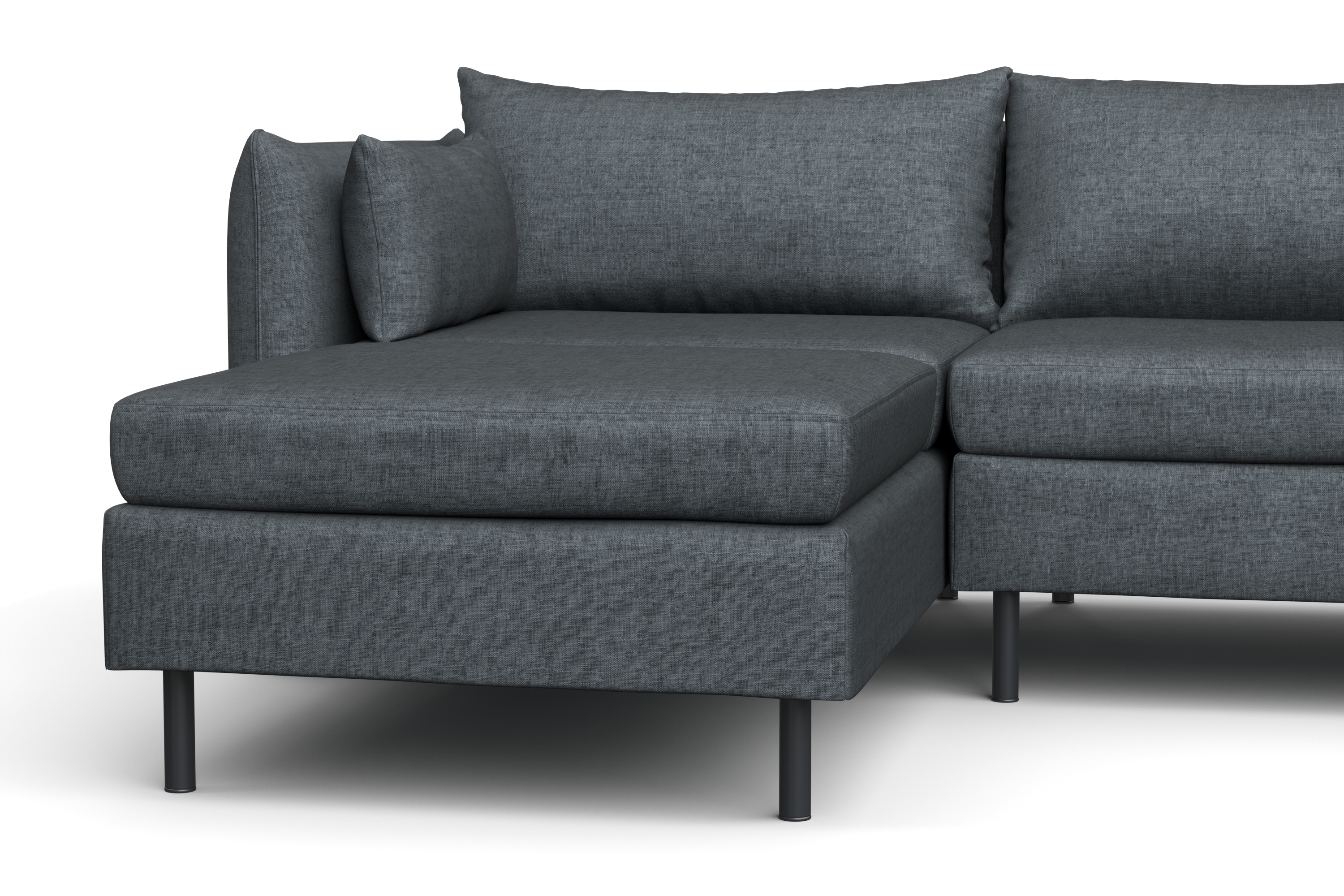 Ecksofa AIDEN links anthrazit