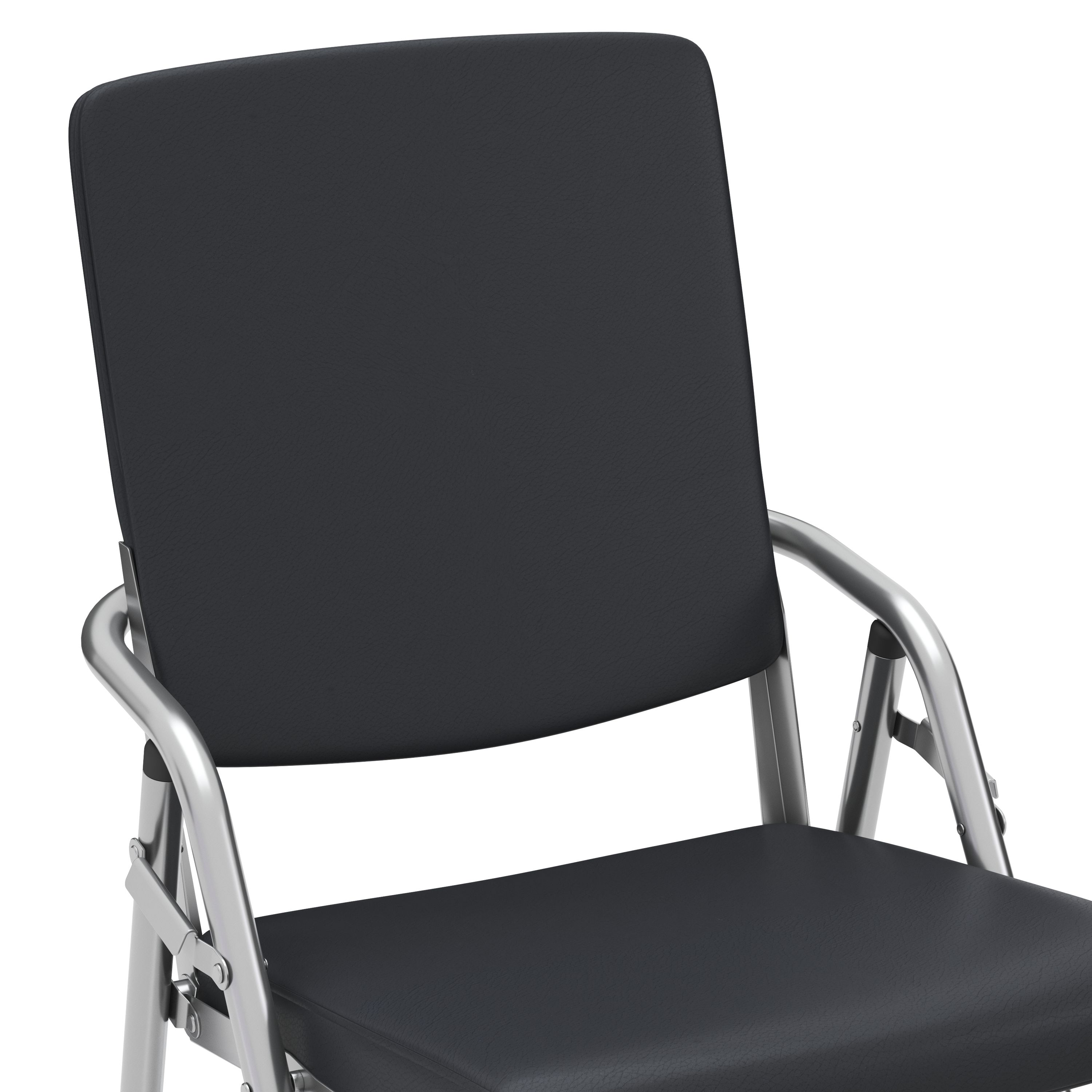 Klappstuhl Leder MOZART 4er Set schwarz