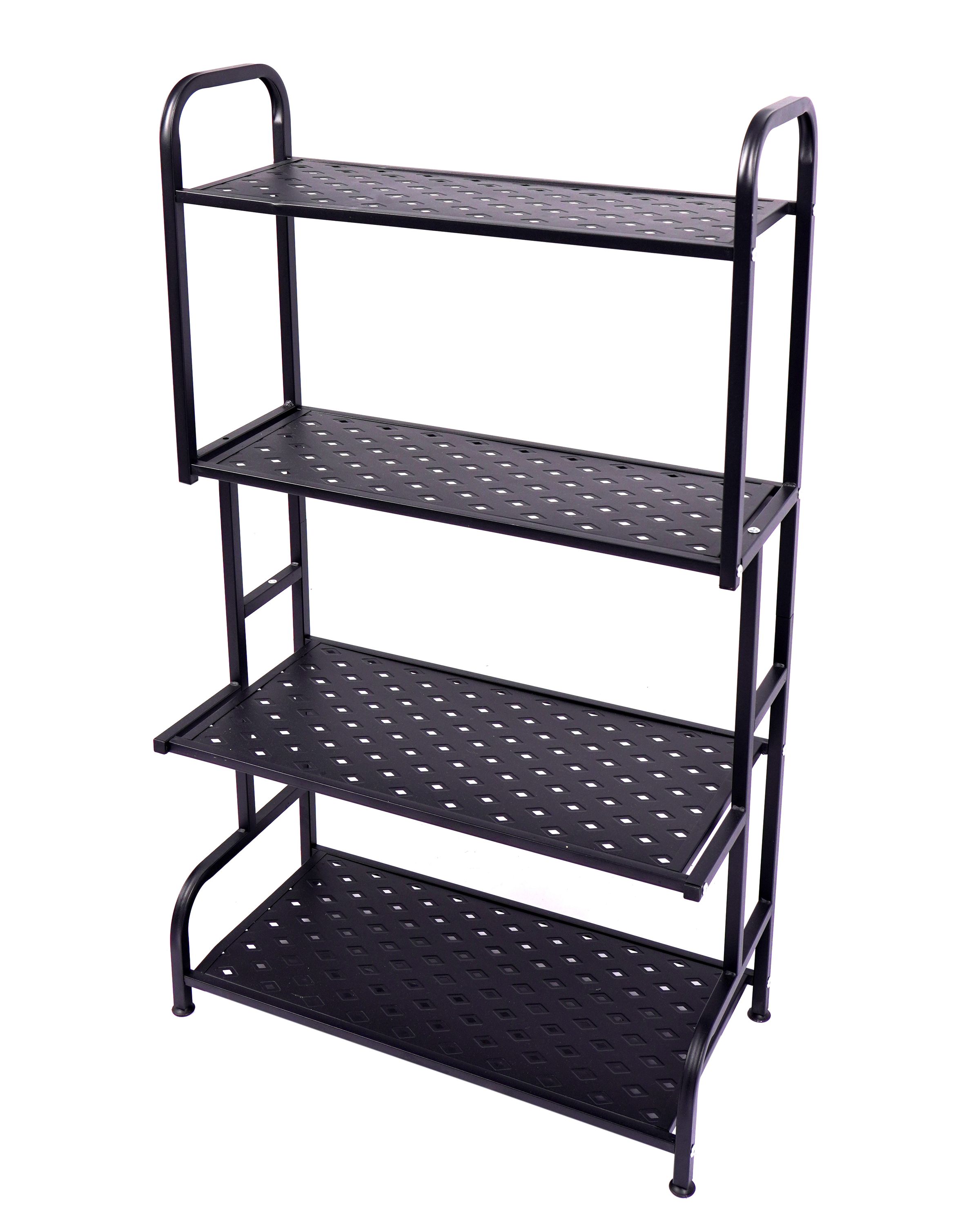 Regal Metall 62 x 30 x 107 cm schwarz