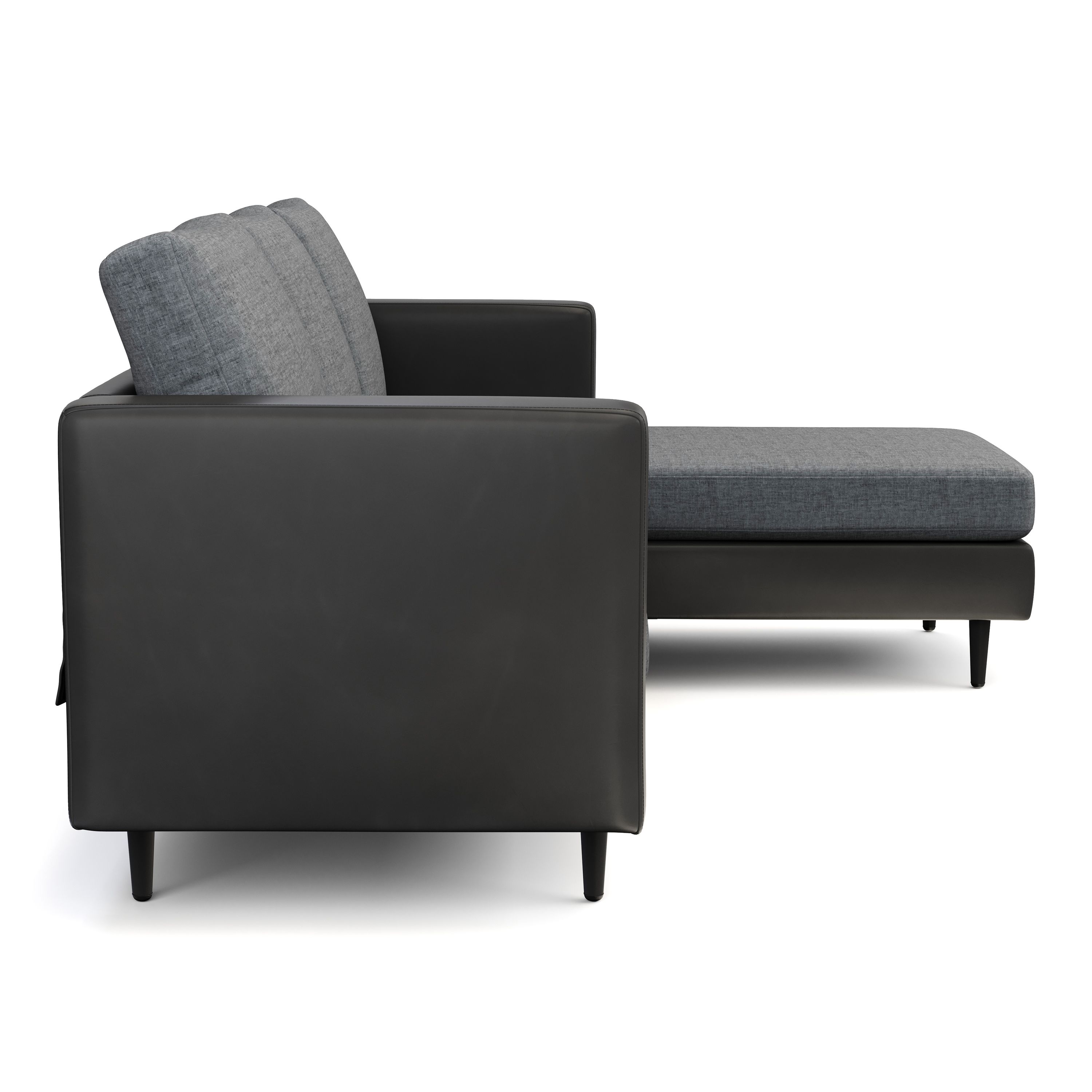 Ecksofa TYLER rechts grau