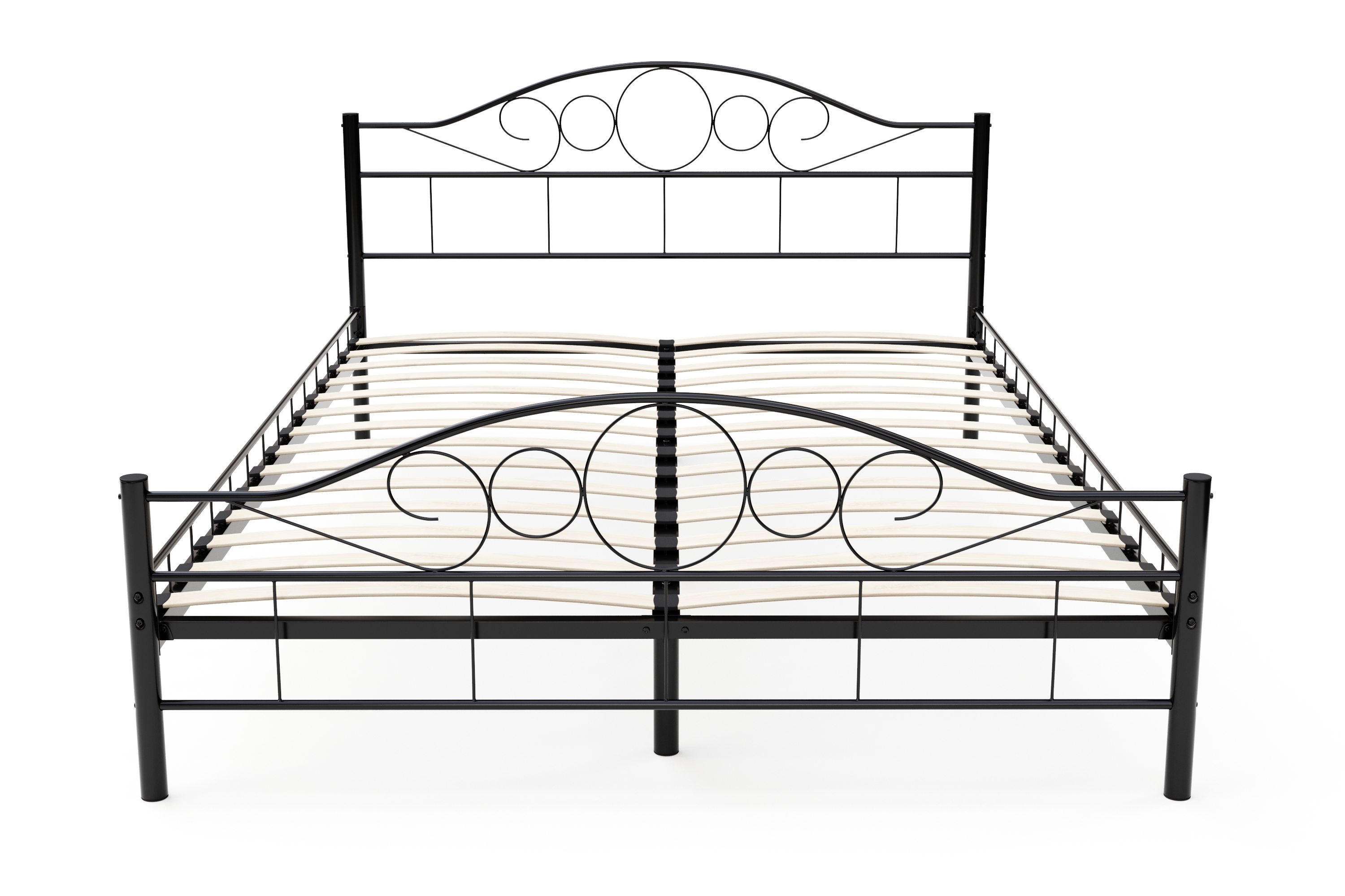Metallbett AURELIE 140 x 200 cm schwarz