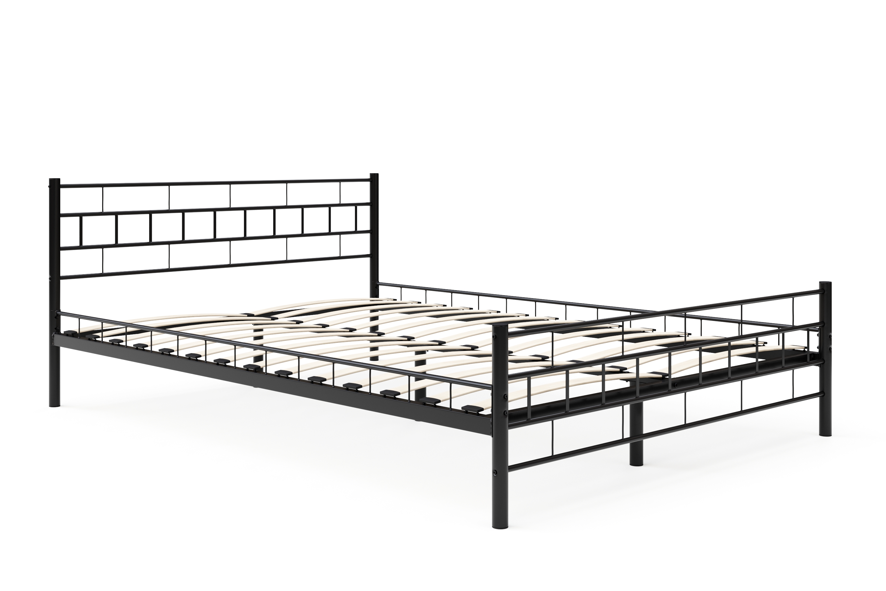 Metallbett CIEL 140 x 200 cm schwarz