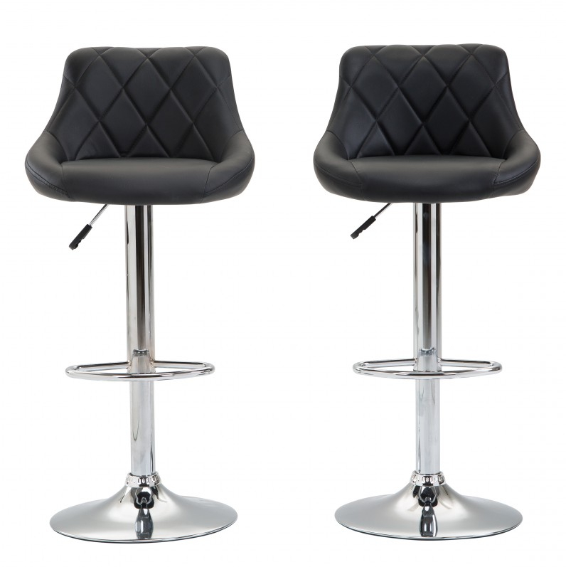 Barhocker JASPER 2er Set schwarz