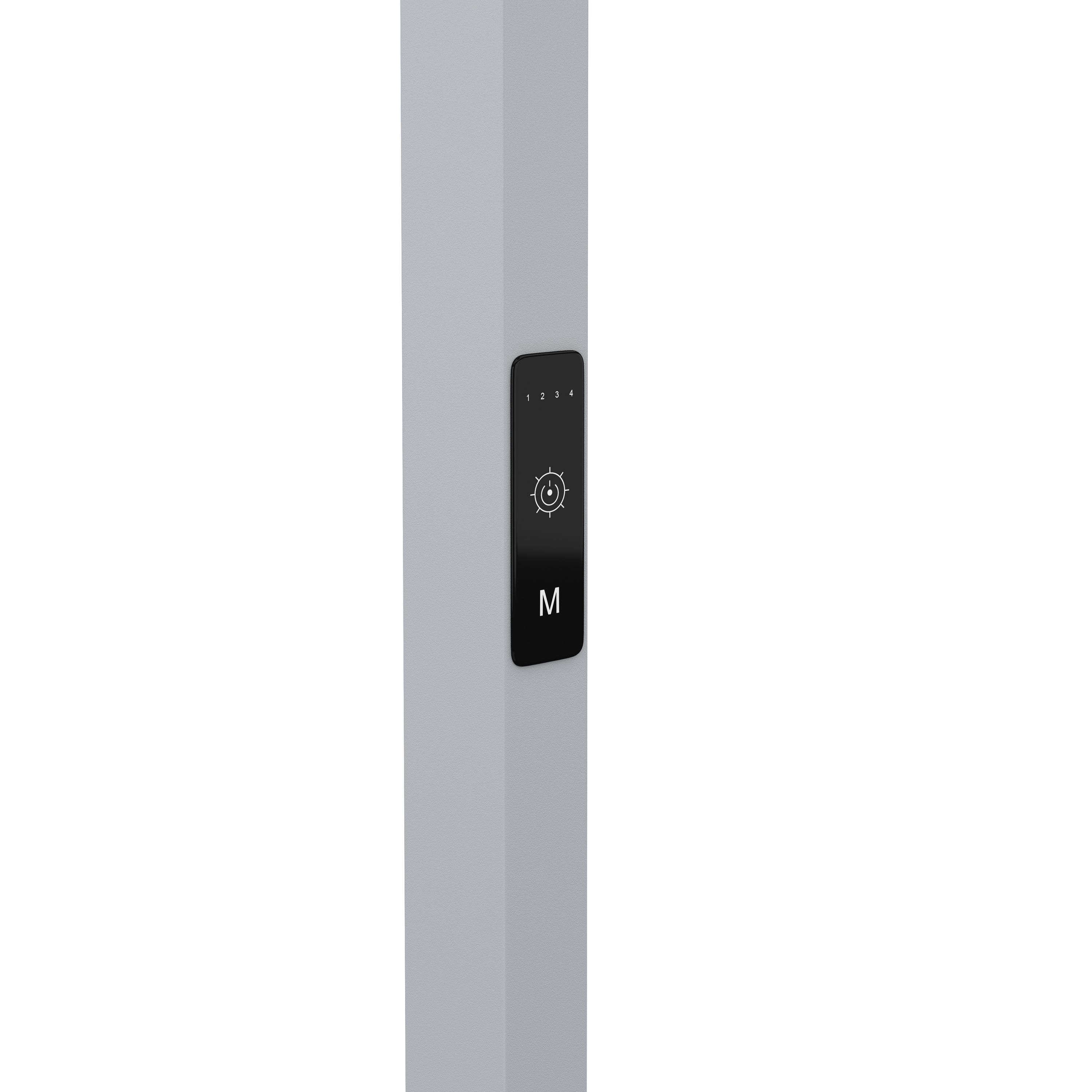 LED Stehlampe LANA dimmbar mit Bewegungsmelder silber