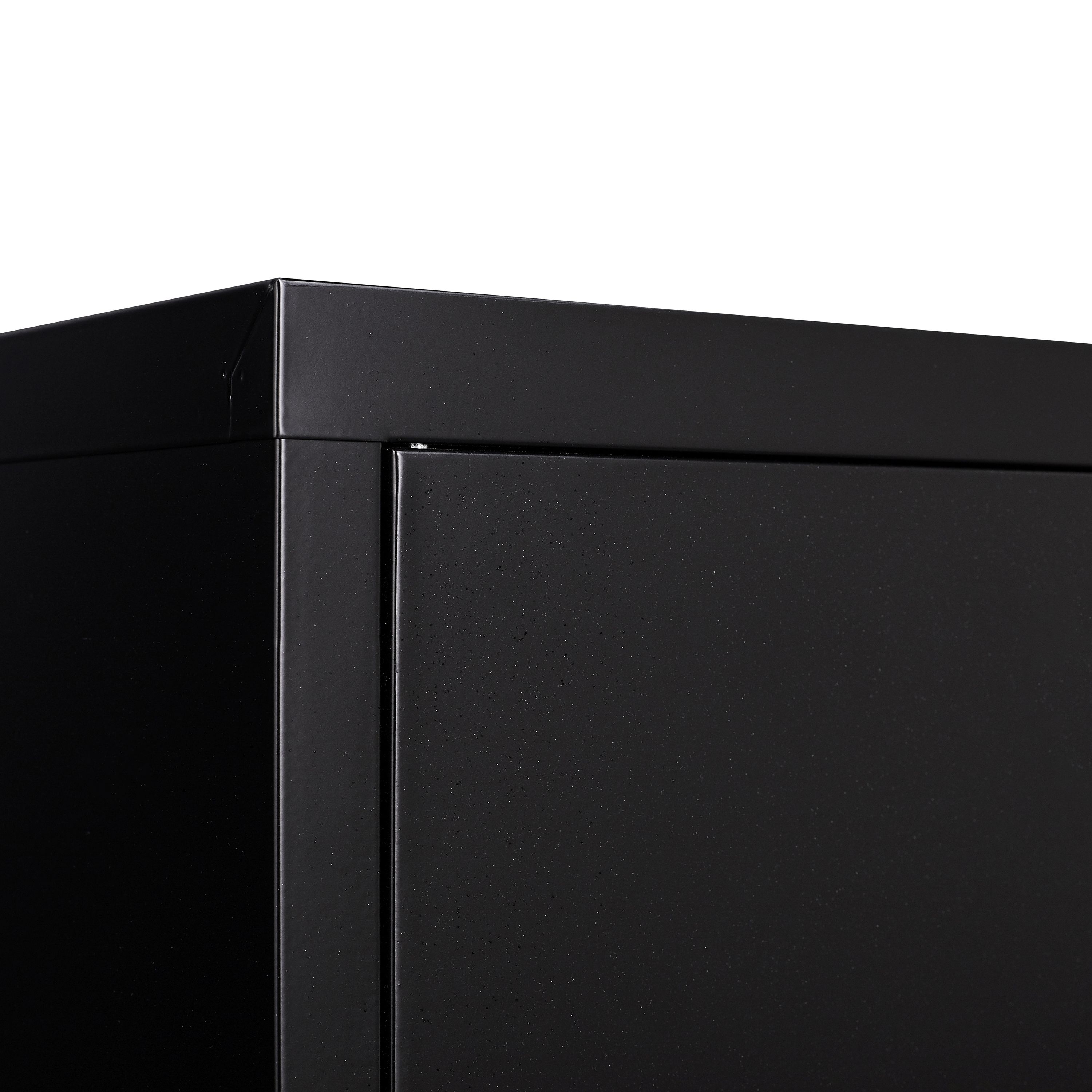 Sideboard Metall KLAUS 115 x 59 cm schwarz