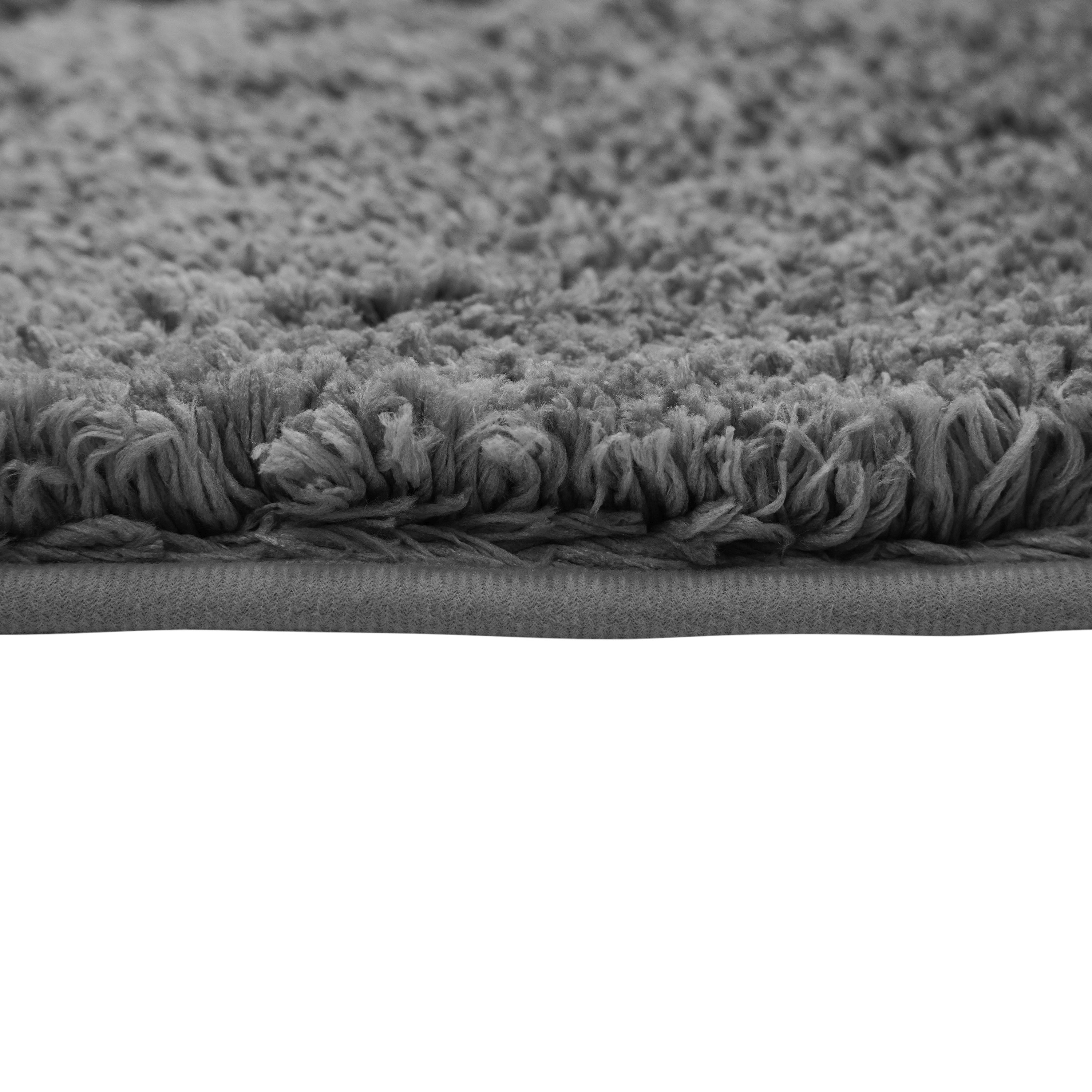 Badteppich Hochflor MERLE 70 x 120 cm anthrazit
