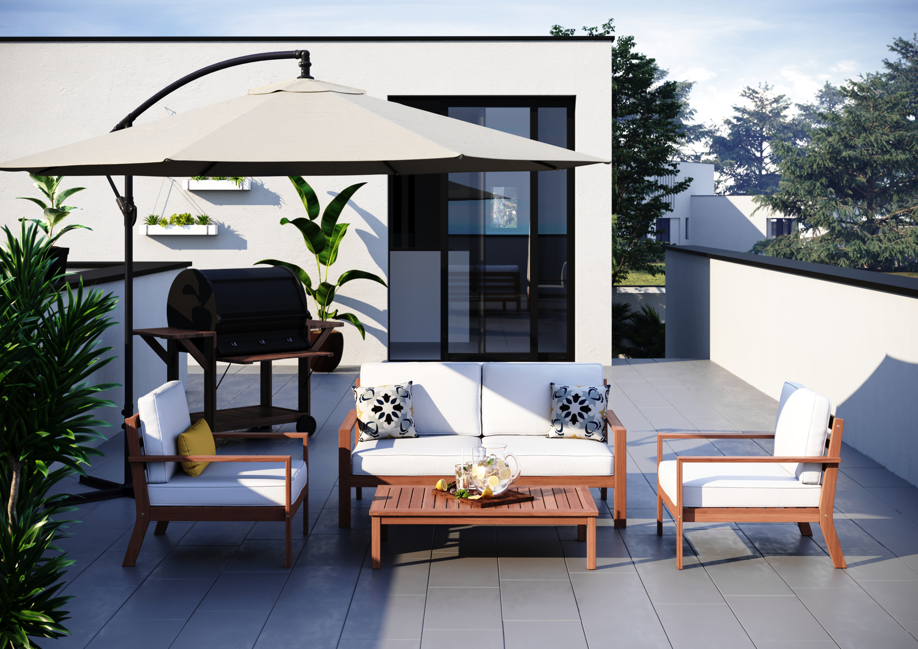 Outdoorkissen ALVA 45 x 45 cm
