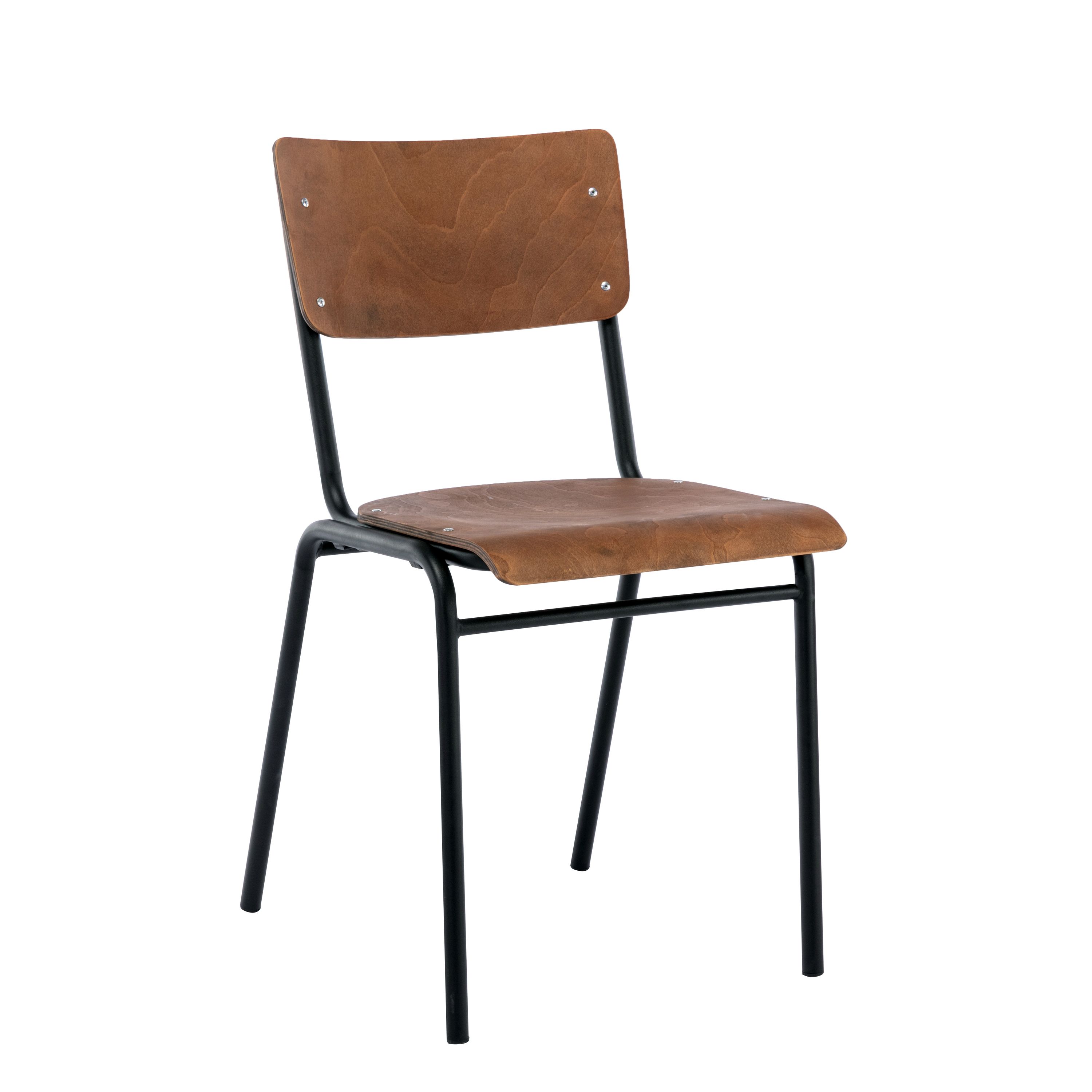 Esszimmerstuhl AKITO 4er Set dunkelbraun