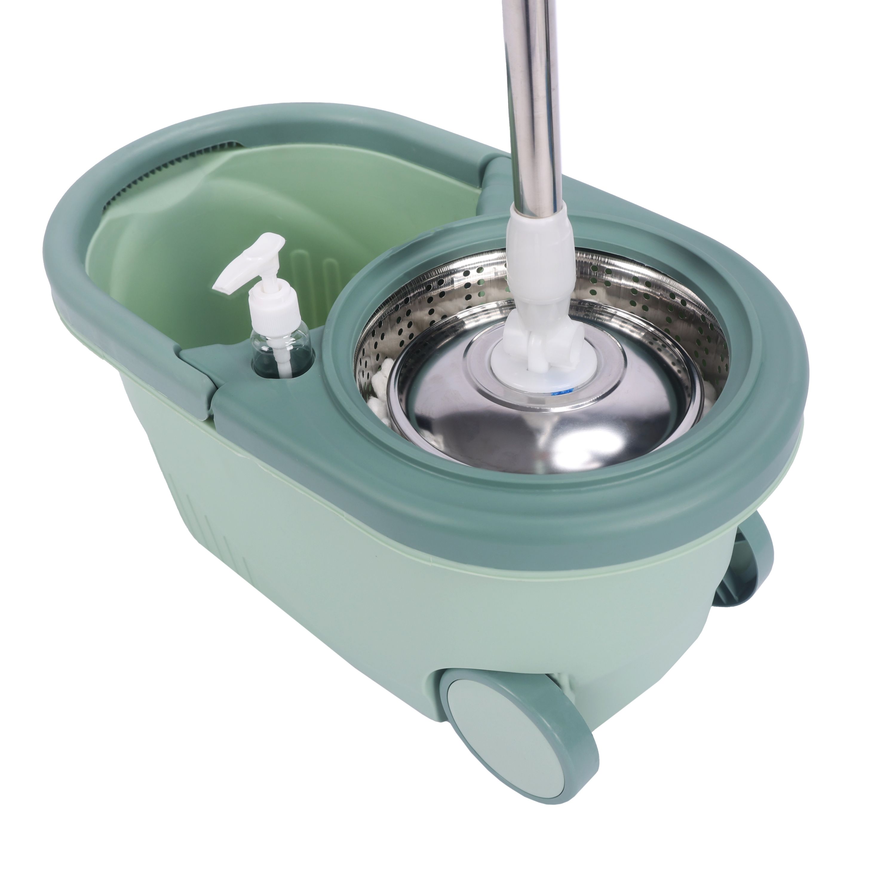 Wischmopp mit Eimer mint
