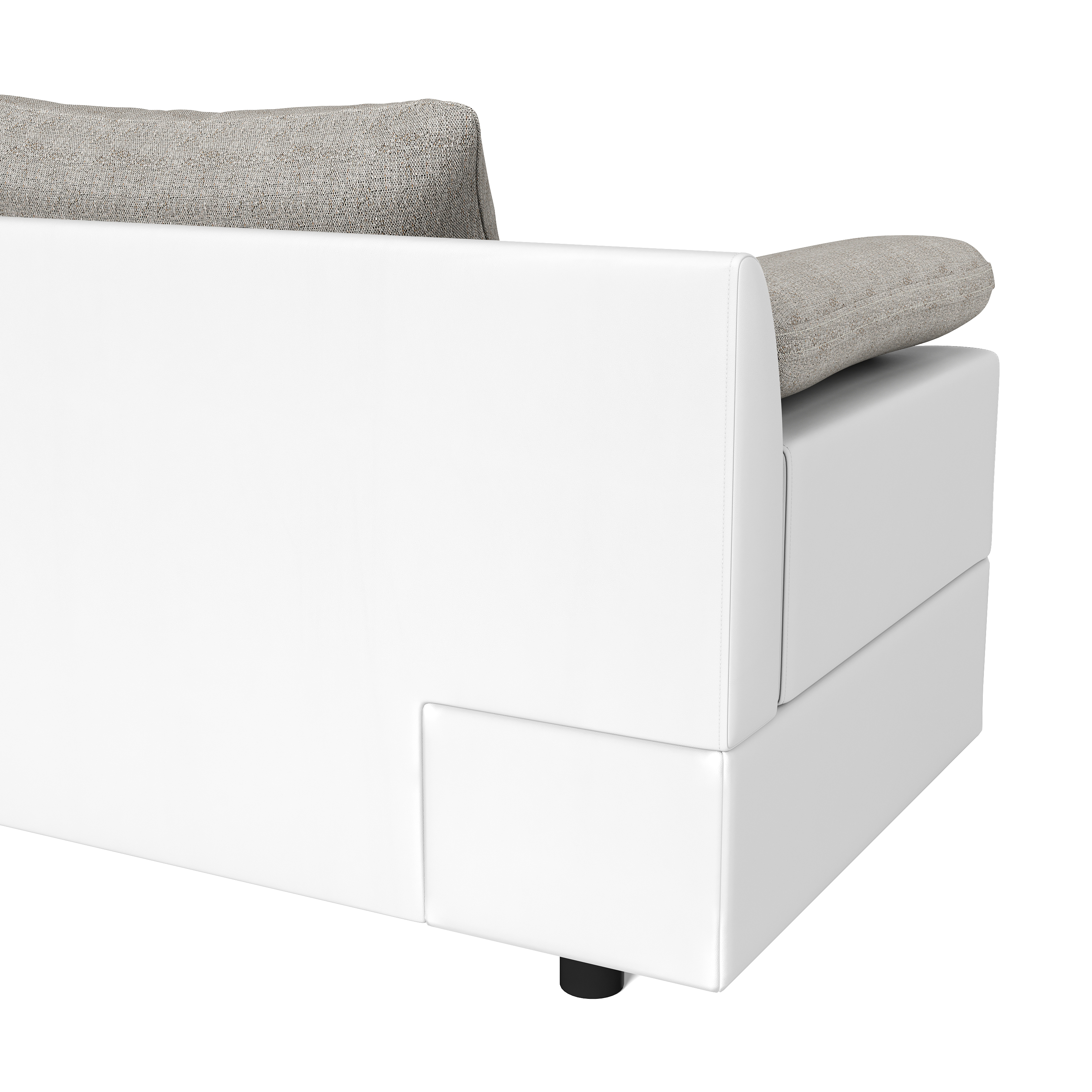 Ecksofa mit Schlaffunktion NALA rechts weiss