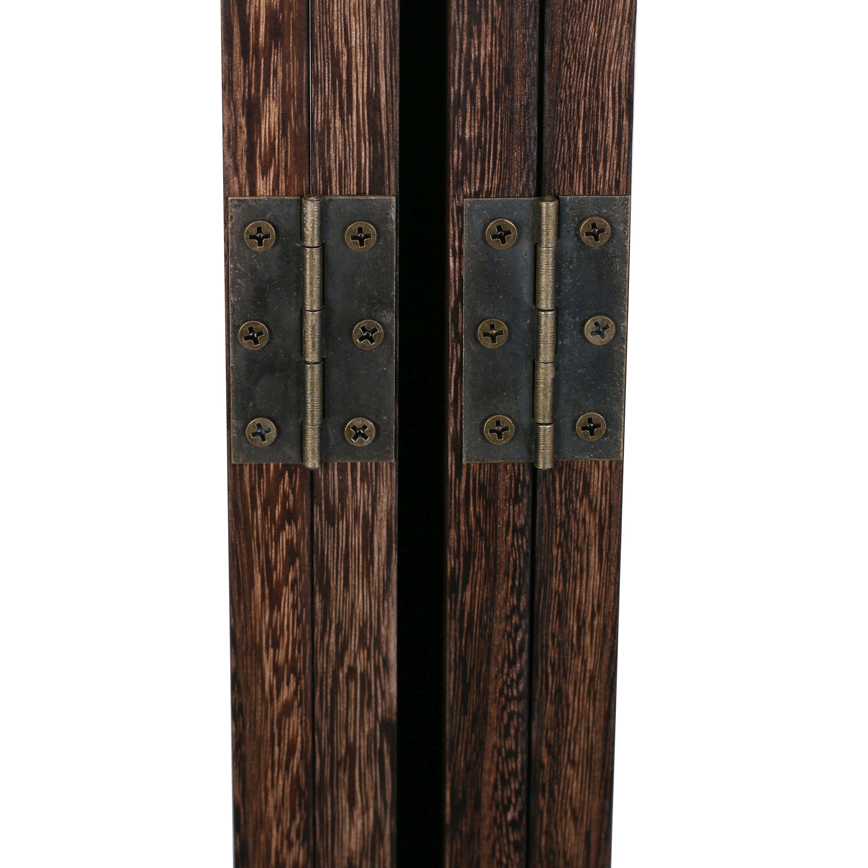 Paravent Ornamente 160 x 170 cm braun