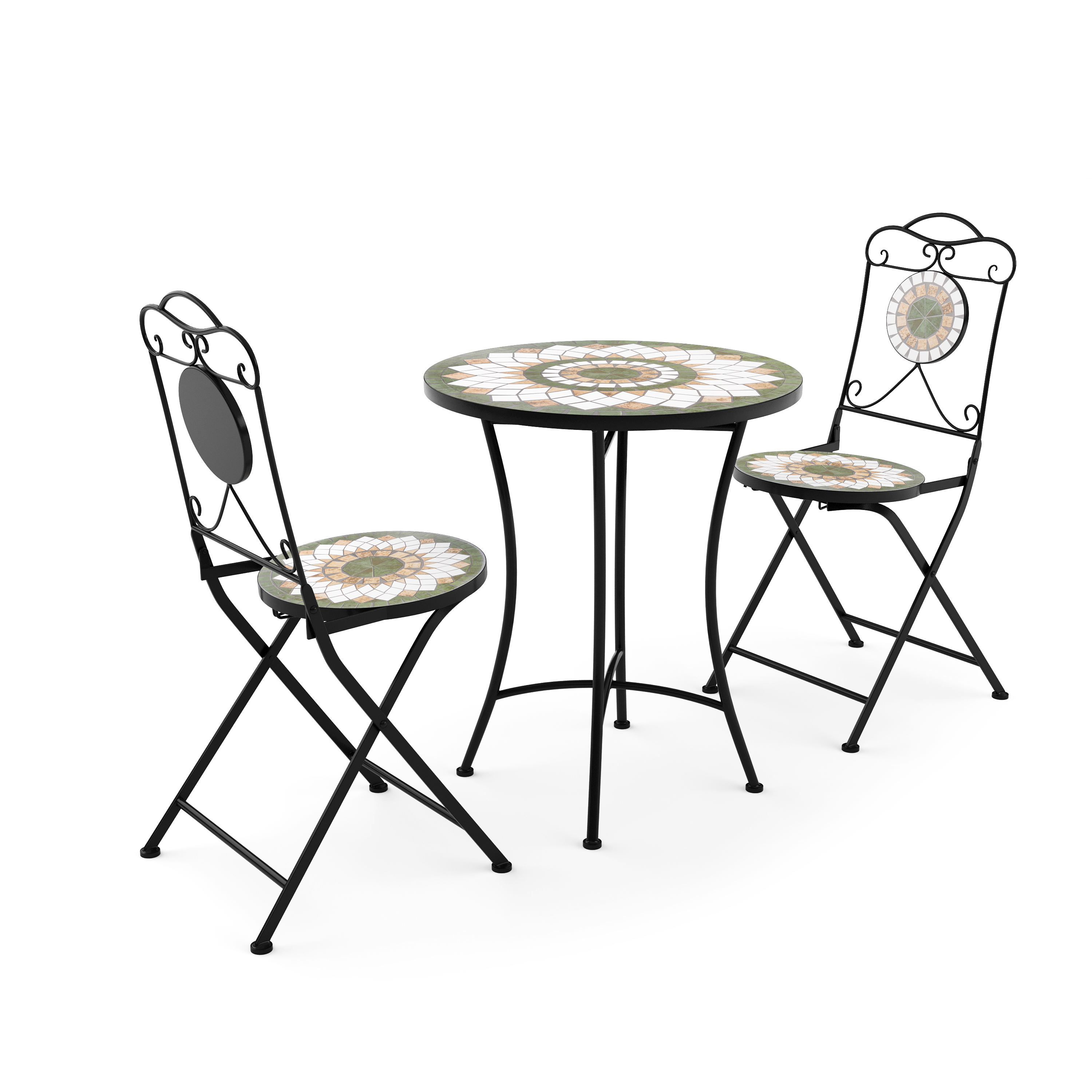 Bistroset MOSAIK 3-teilig olive
