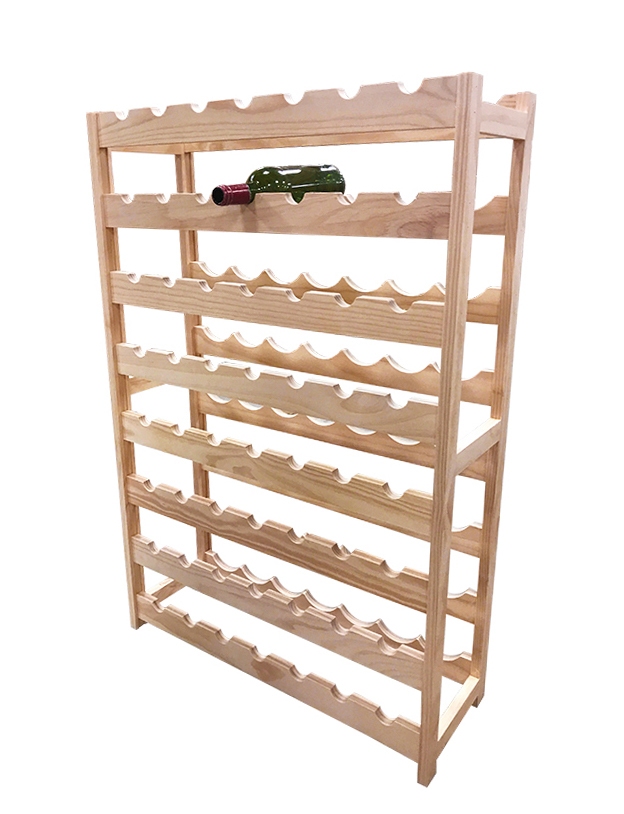 Weinregal Massivholz für 56 Flaschen