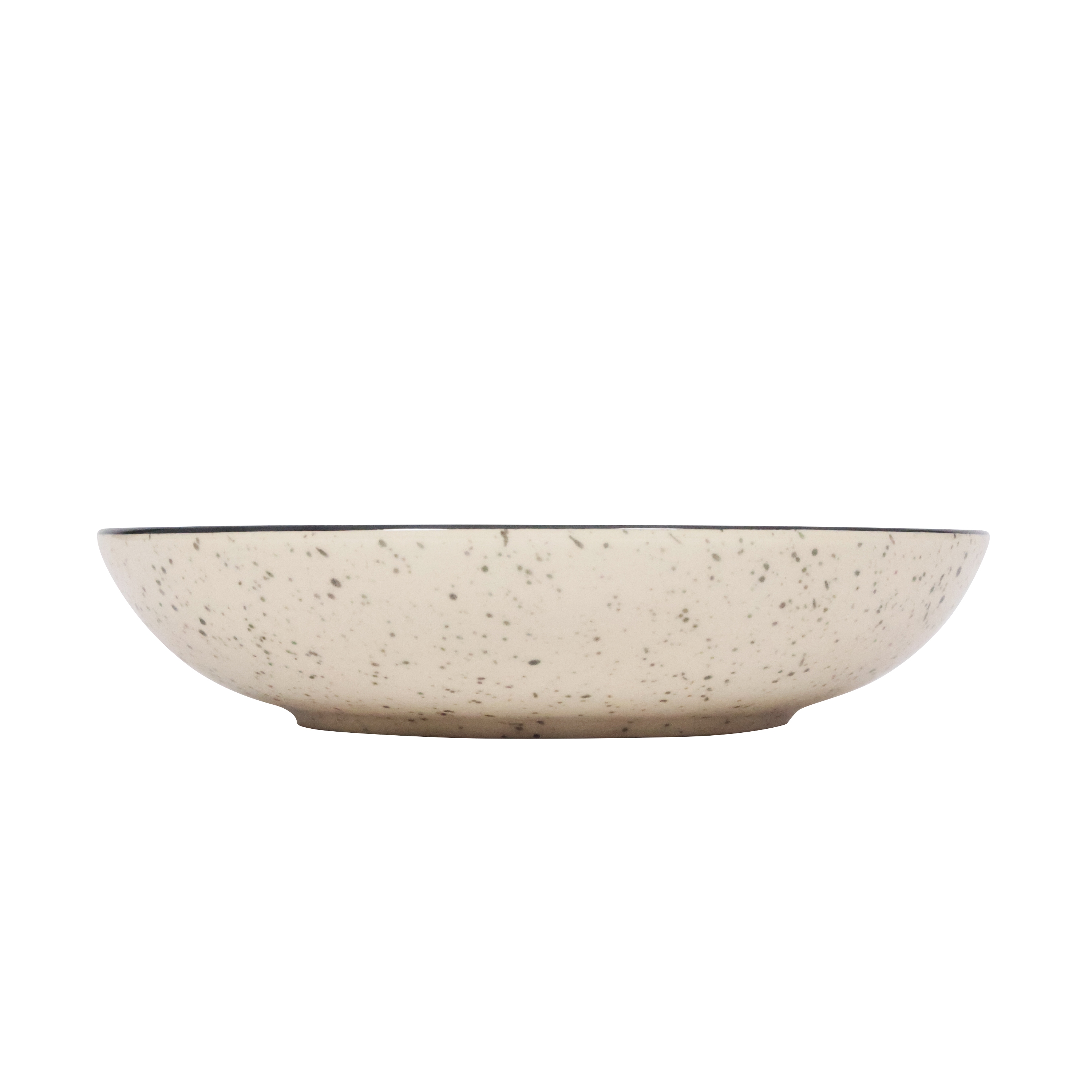 Geschirr-Set Steingut 24-teilig beige