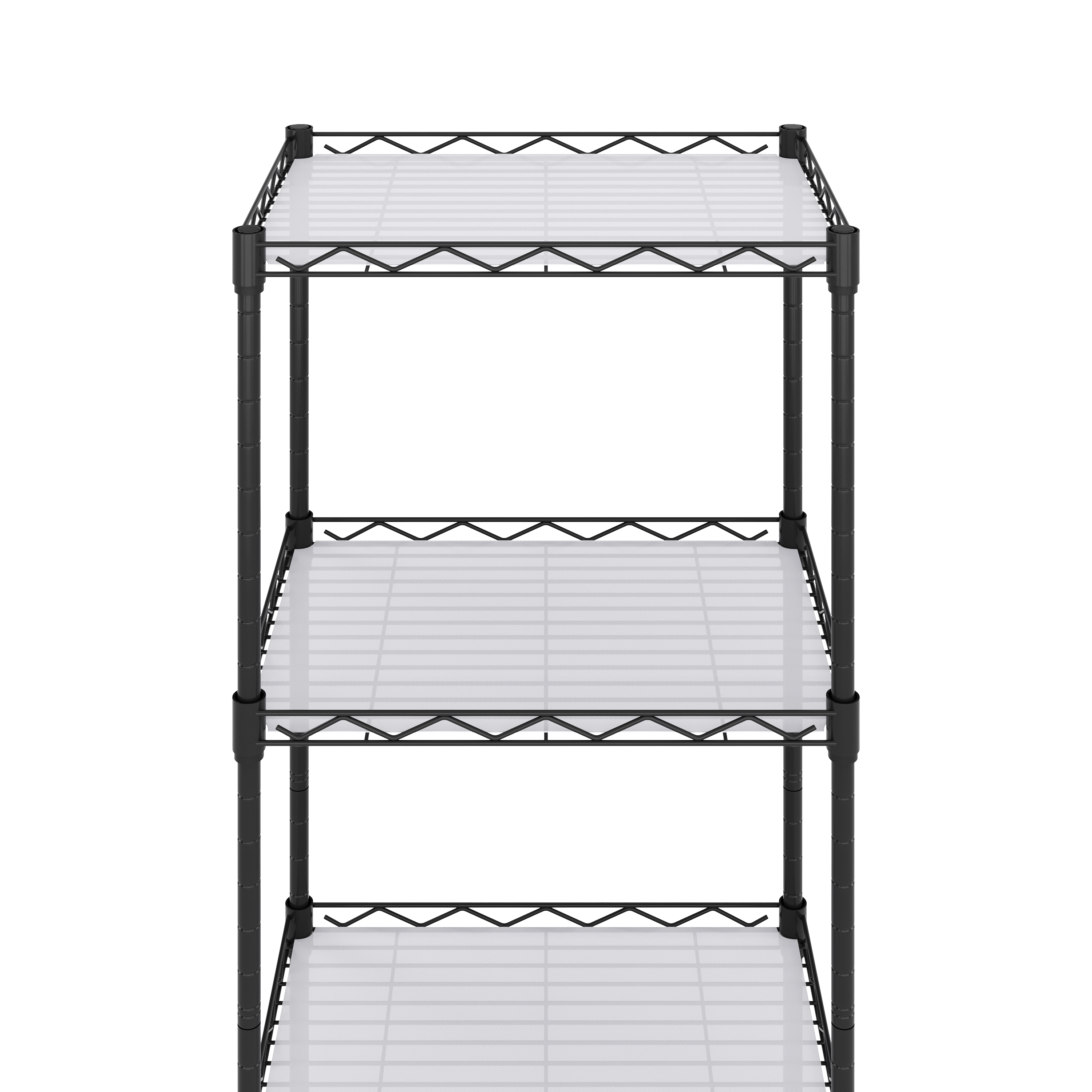Regal Metall höhenverstellbar 42 x 29 x 160 cm schwarz