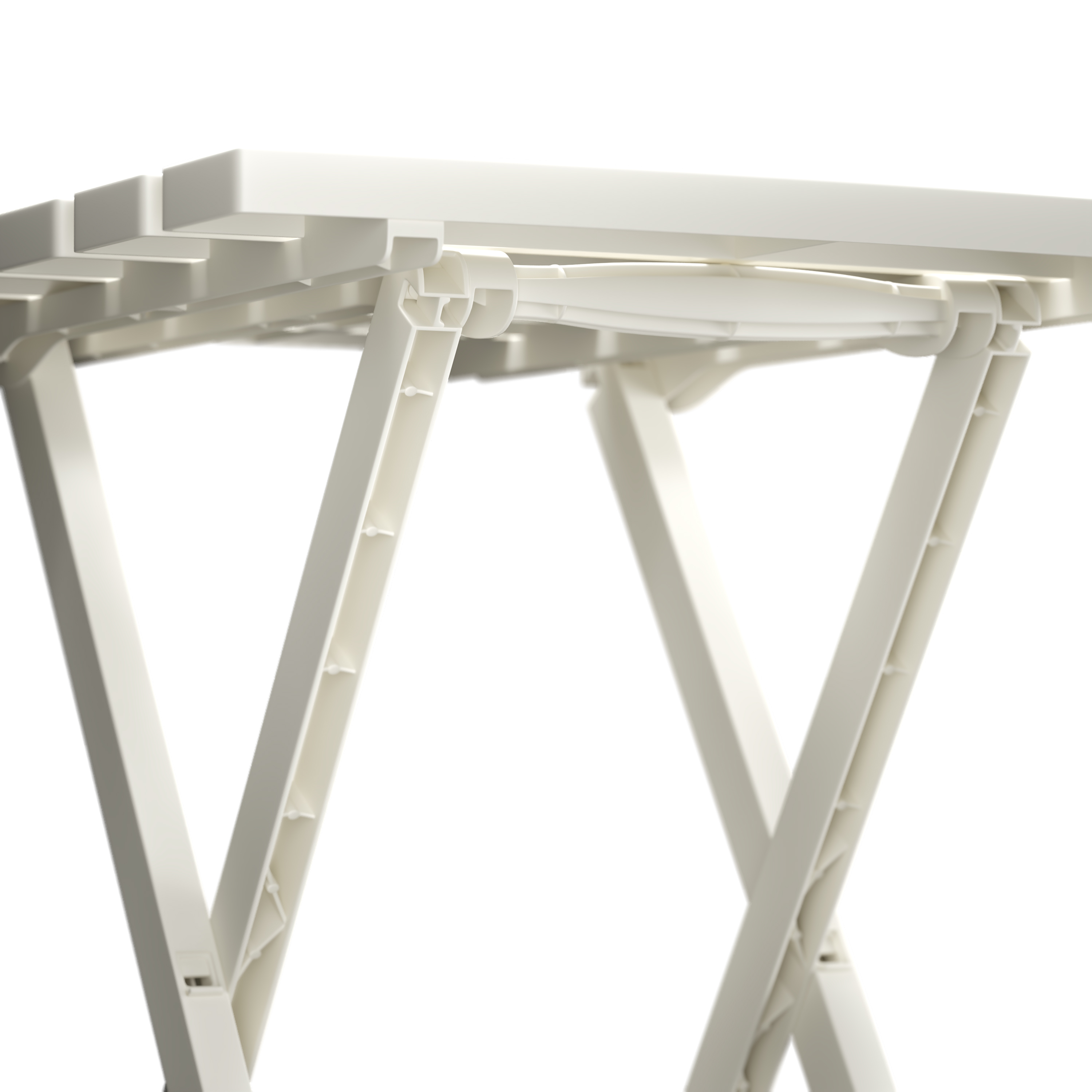 Beistelltisch klappbar 44 x 38 cm weiss