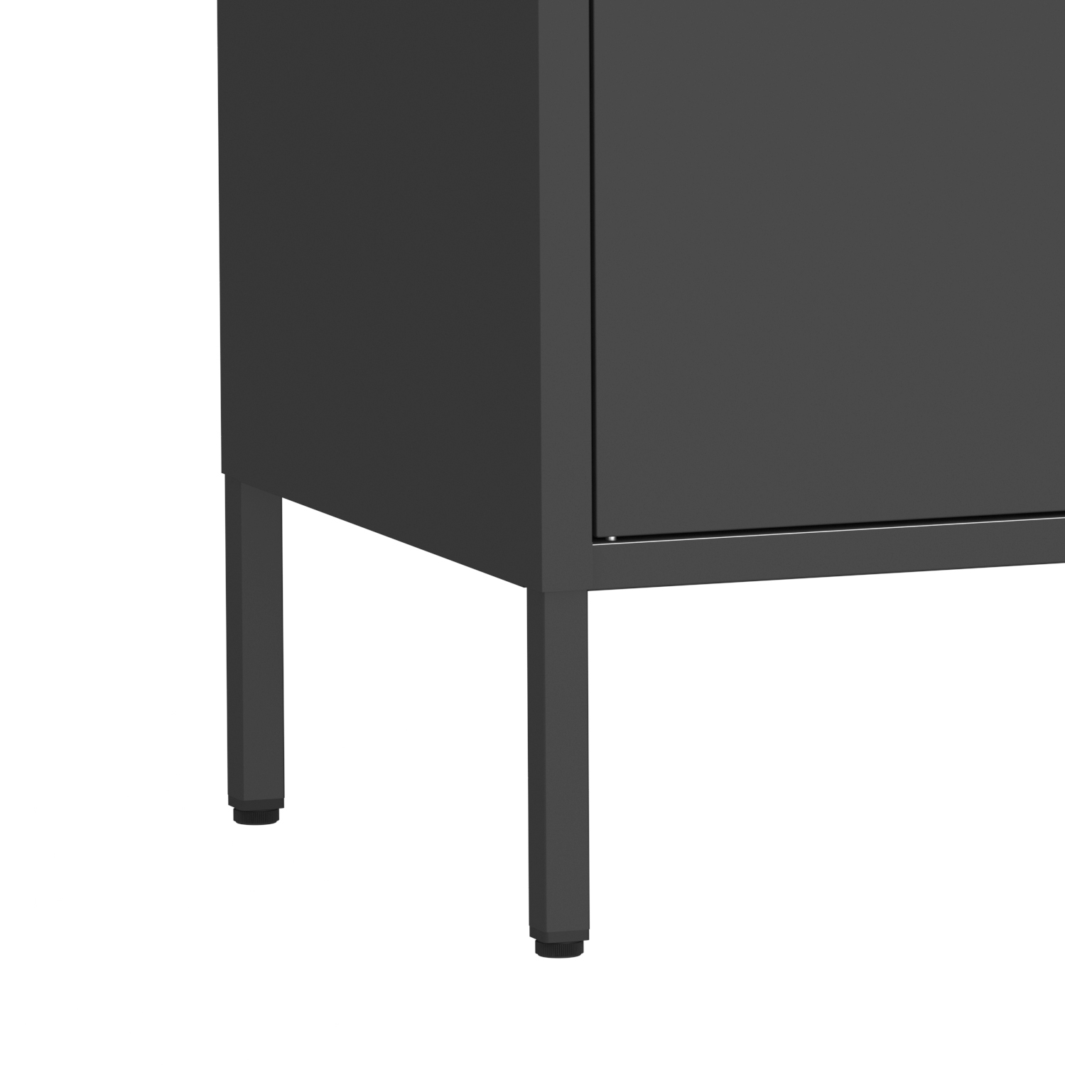 Kommode Metall AMET 80 x 80 cm schwarz