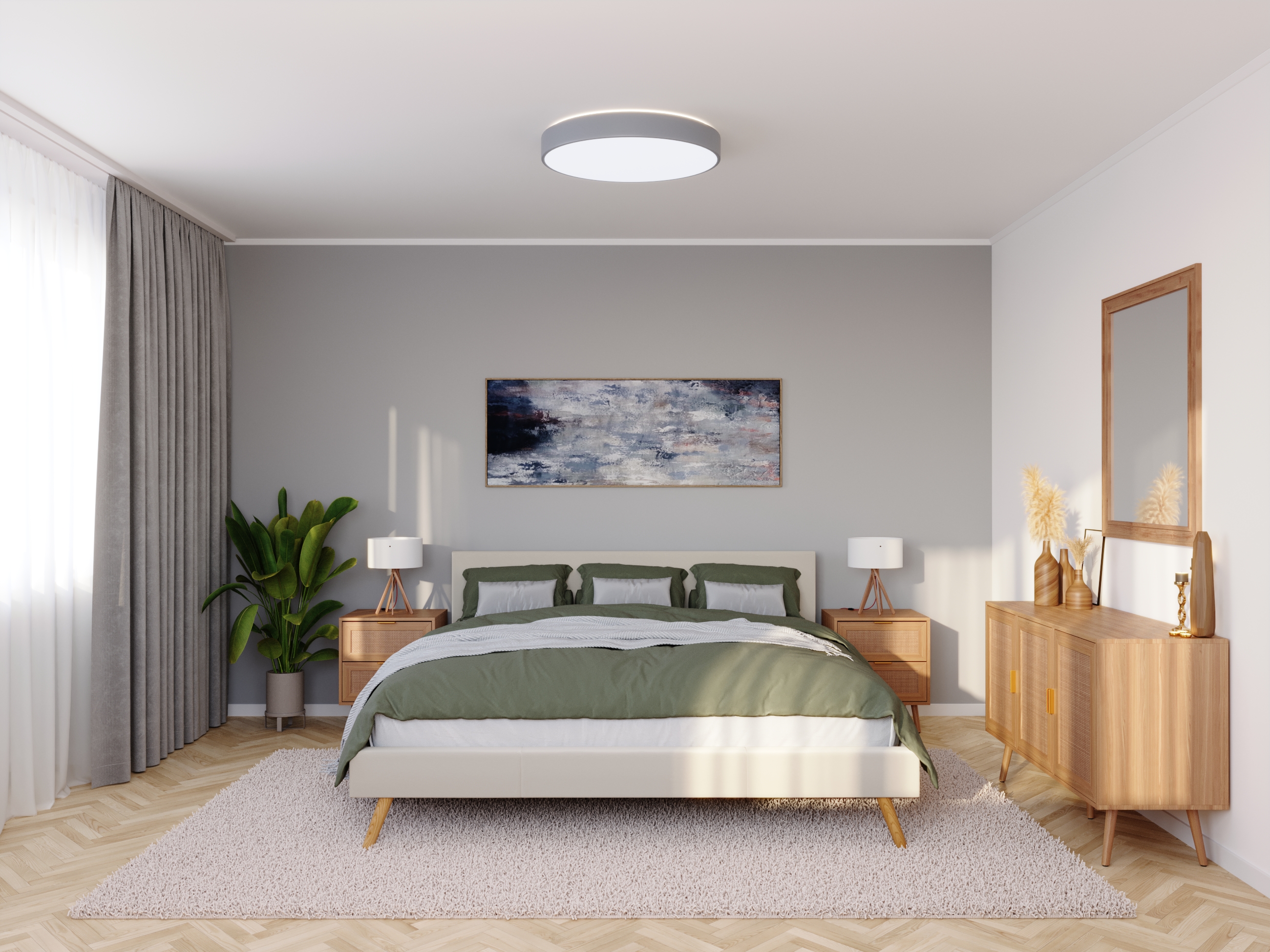 Polsterbett ELVAR 180 x 200 cm beige