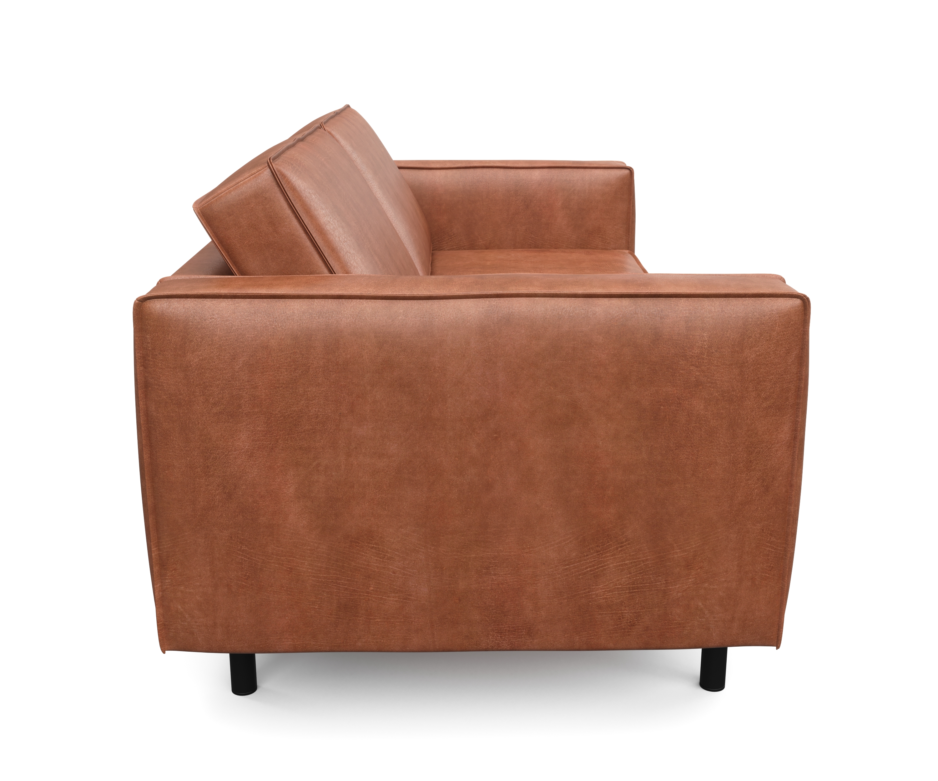 Sofa Leder DUKE 2-Sitzer braun
