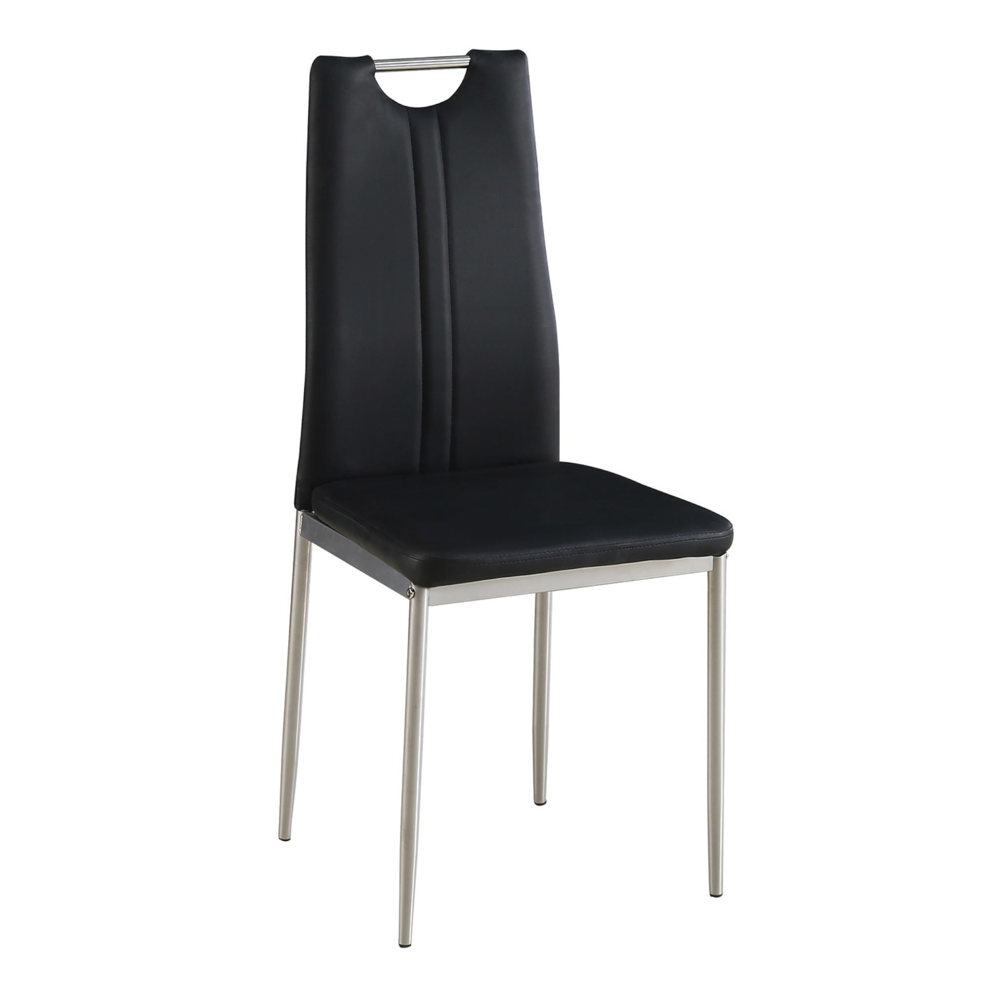 Esszimmerstuhl Leder IVO 6er Set schwarz