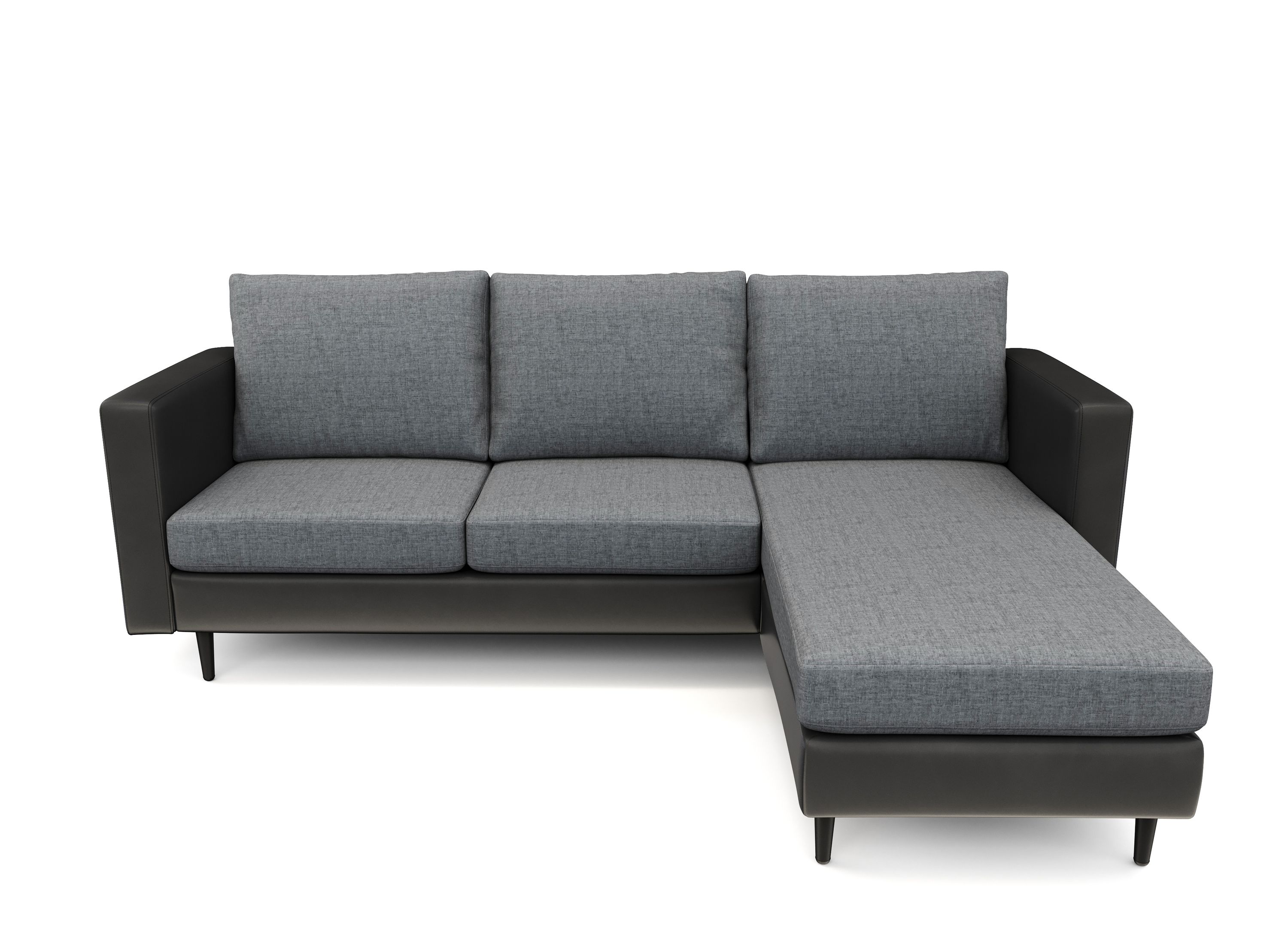 Ecksofa TYLER rechts grau