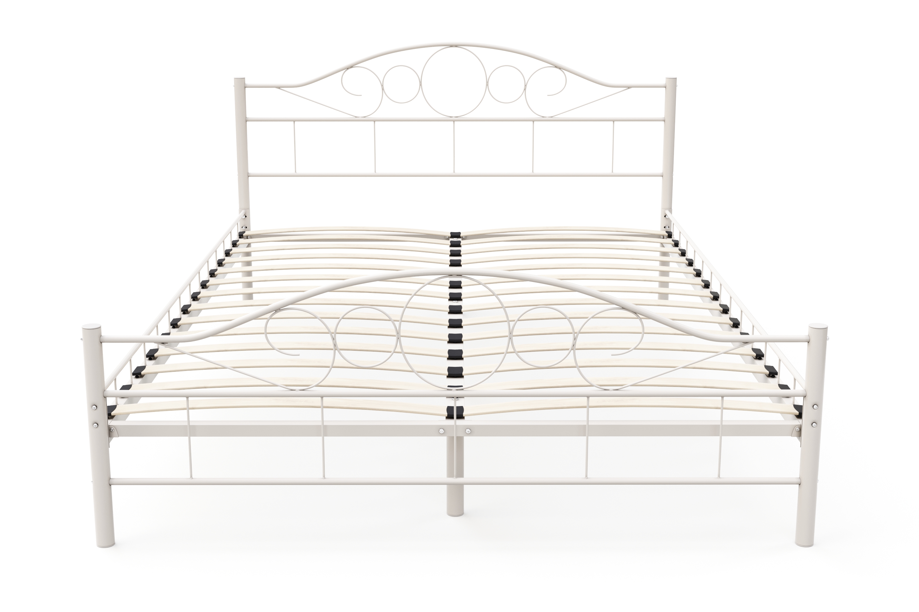 Metallbett AURELIE 140 x 200 cm weiss