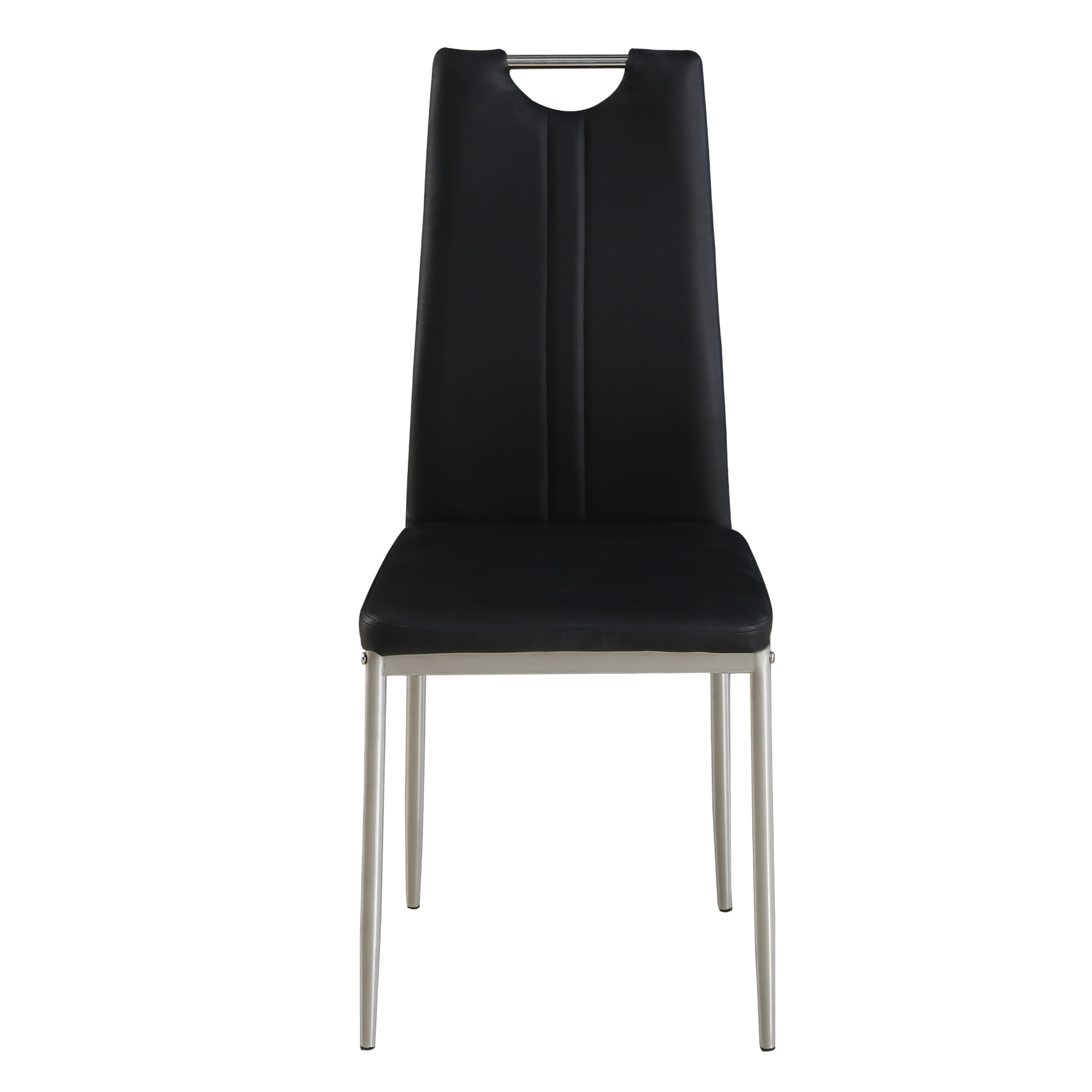 Esszimmerstuhl Leder IVO 6er Set schwarz