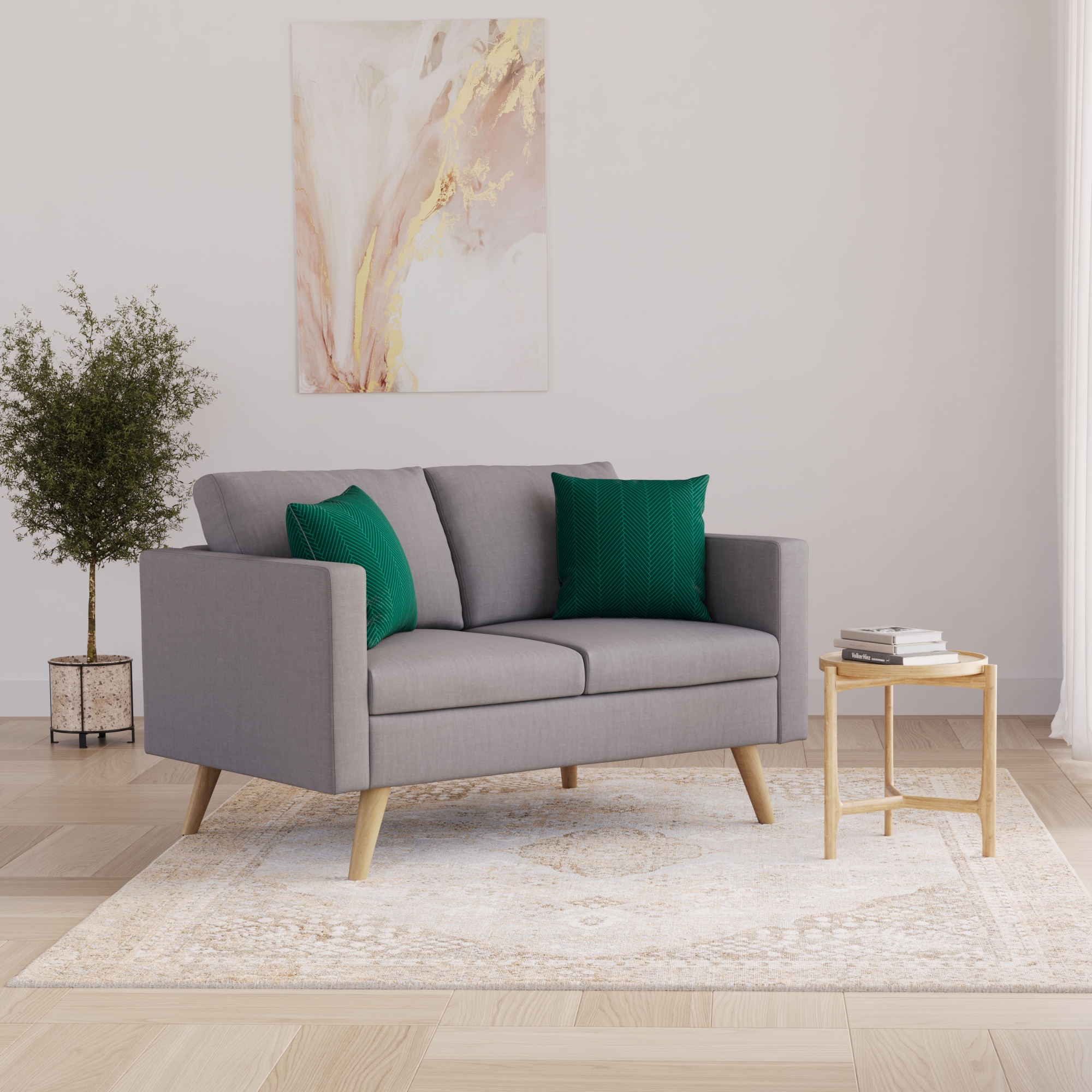 Sofa BLAIR 2-Sitzer grau