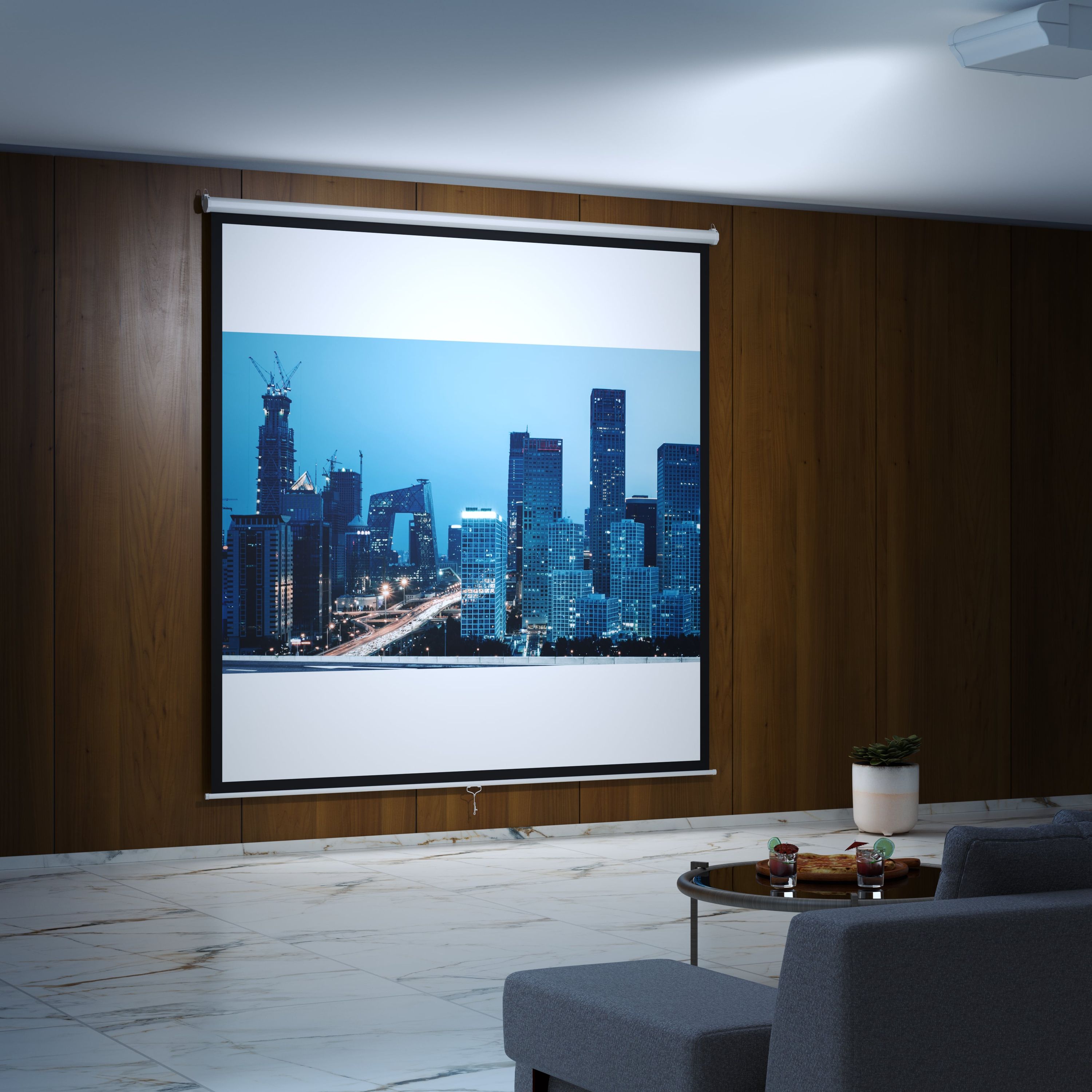 Leinwand Beamer 230 x 230 cm