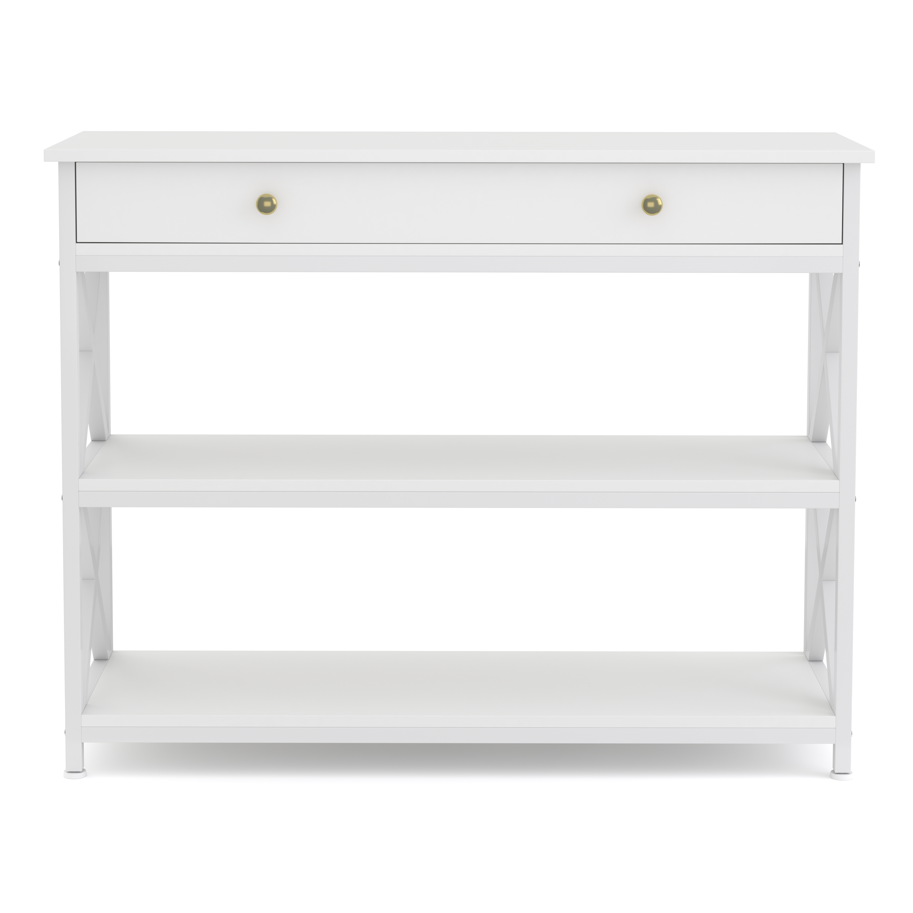 Konsolentisch EDMAR 100 x 80 cm weiss