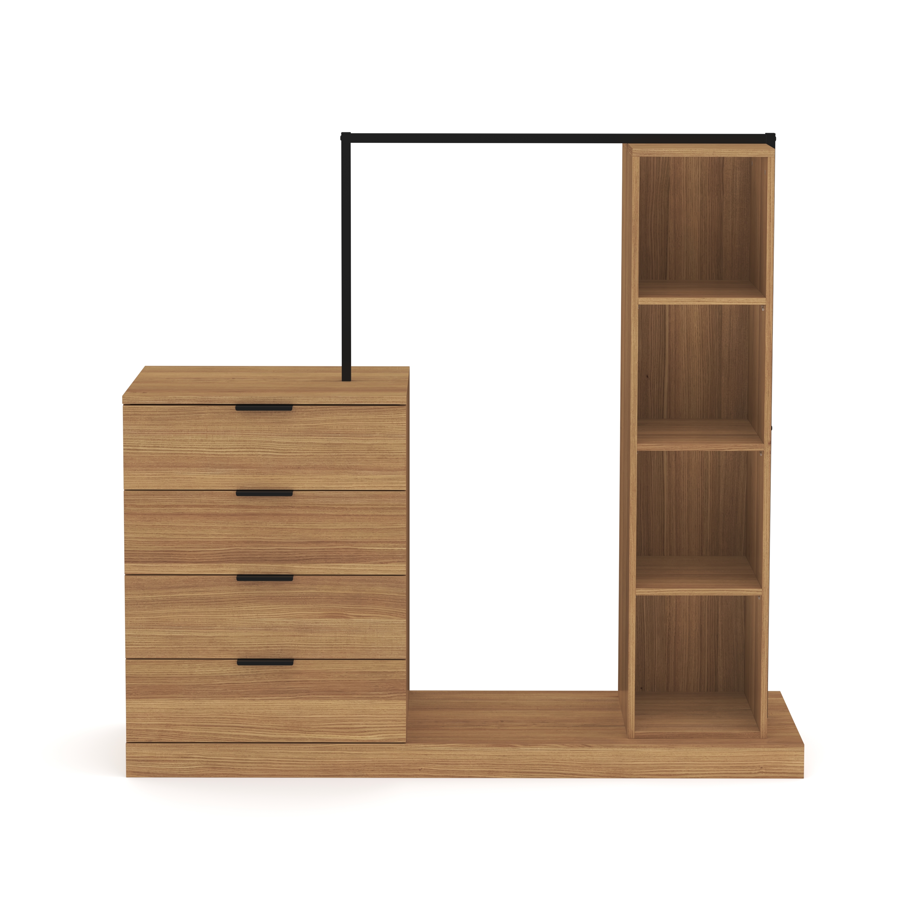 Garderobe DAMARIS 145 x 137 cm braun