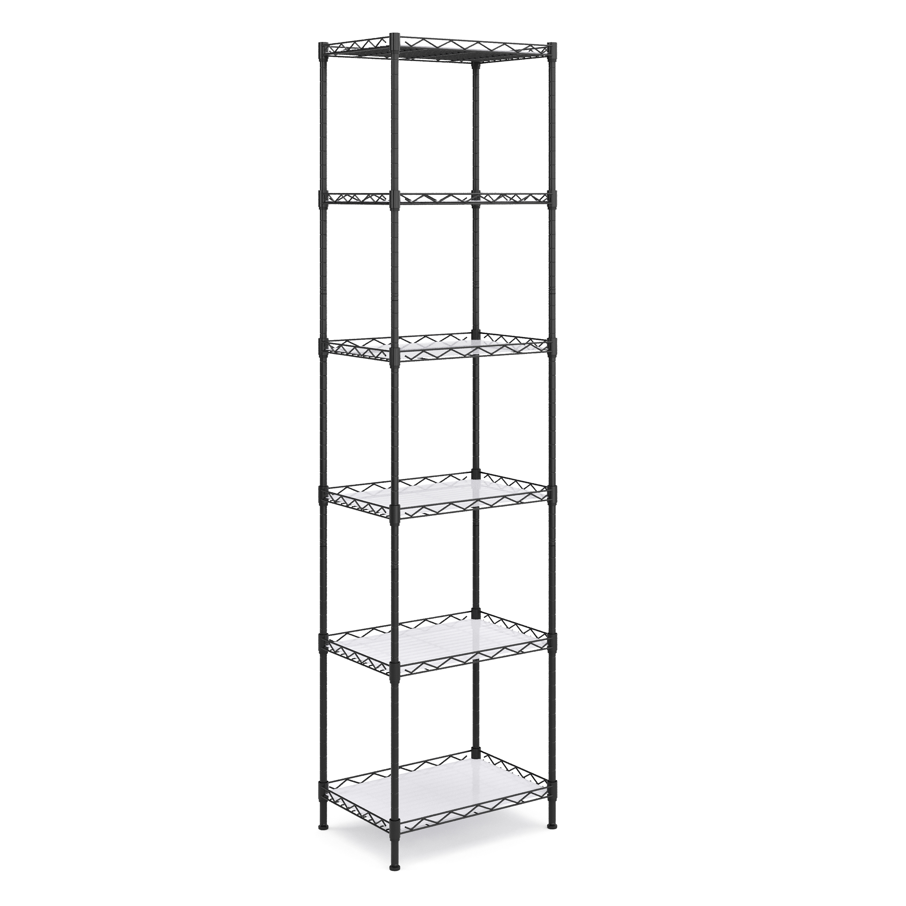 Regal Metall höhenverstellbar 42 x 29 x 160 cm schwarz