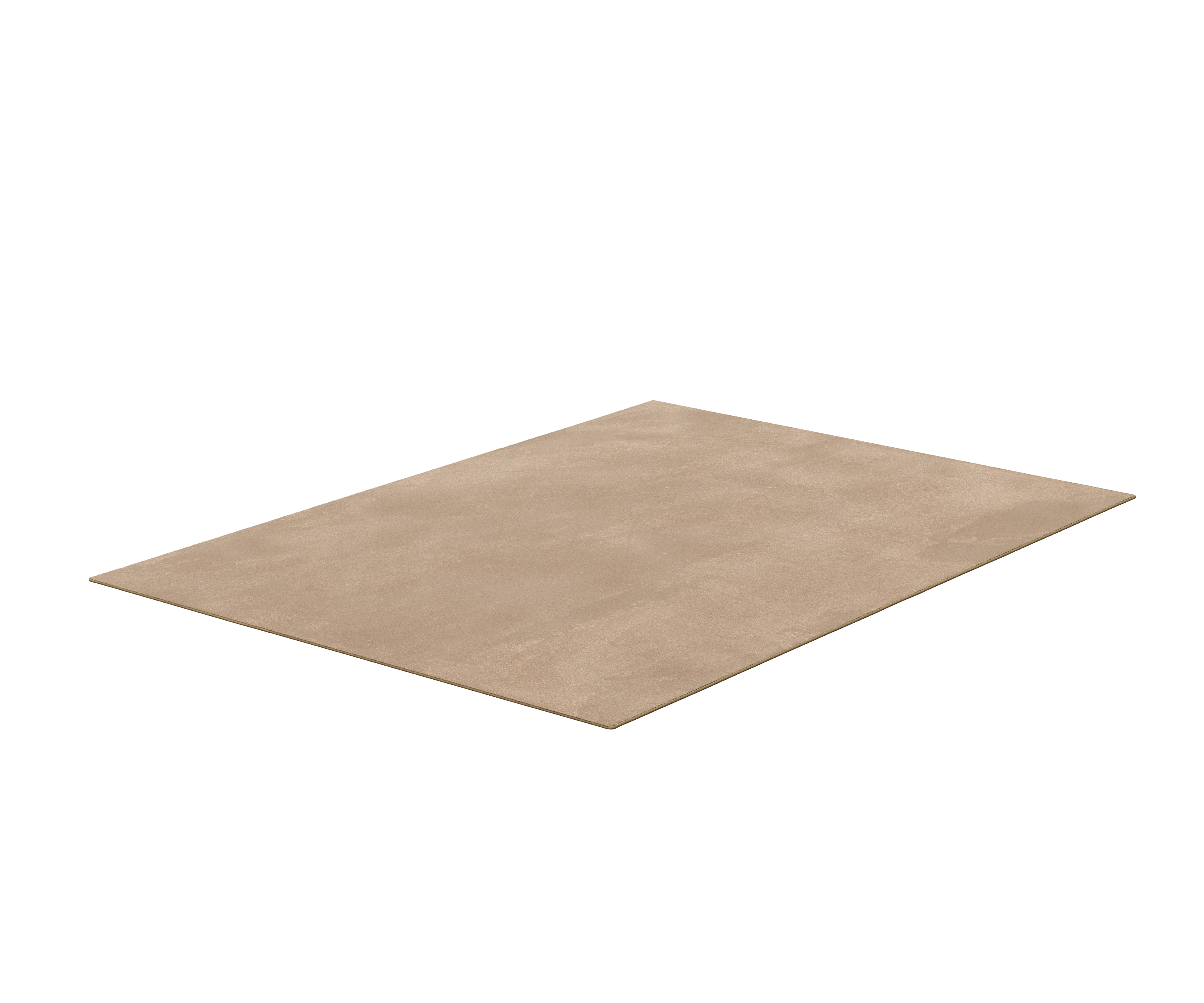 Kurzflor Teppich 160 x 220 cm beige