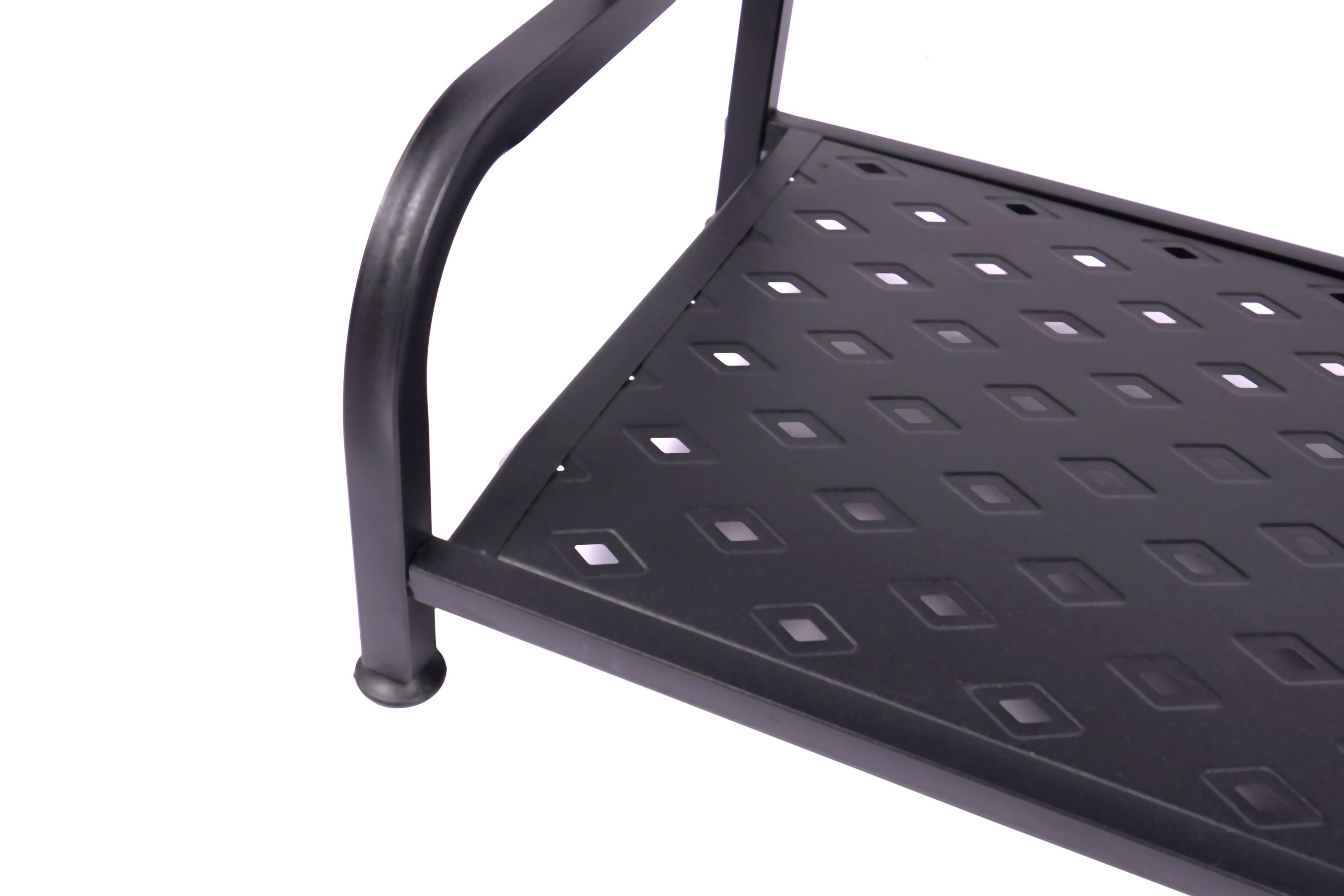 Regal Metall 62 x 30 x 107 cm schwarz