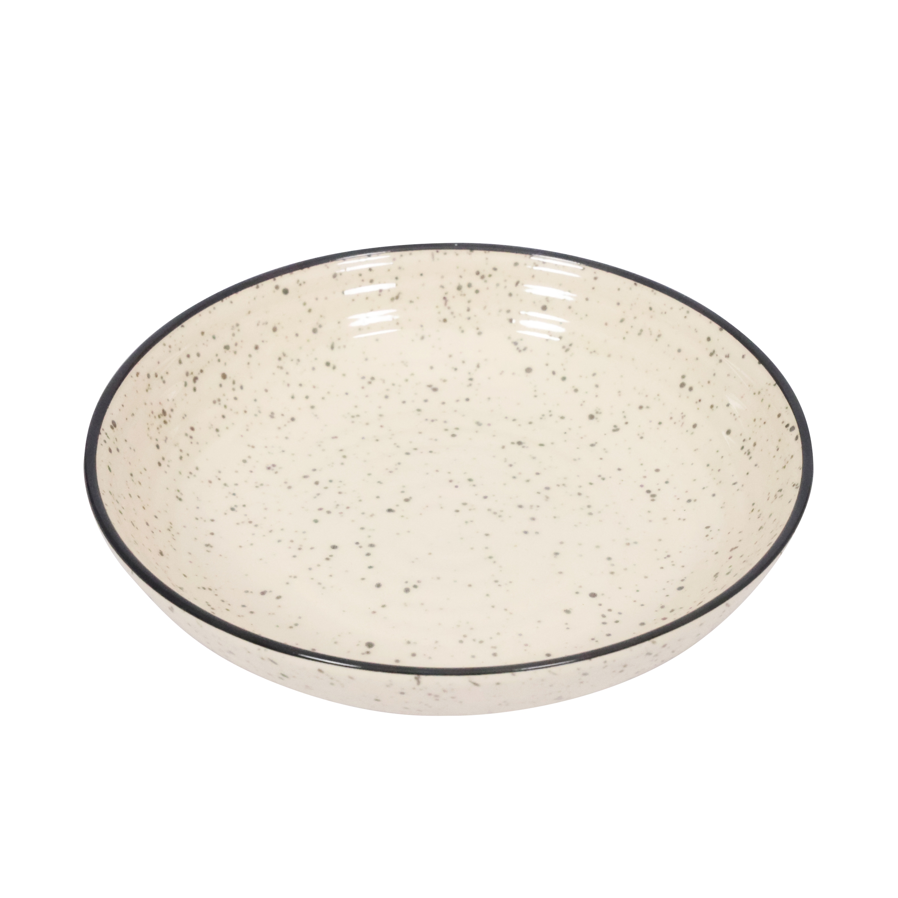Geschirr-Set Steingut 24-teilig beige