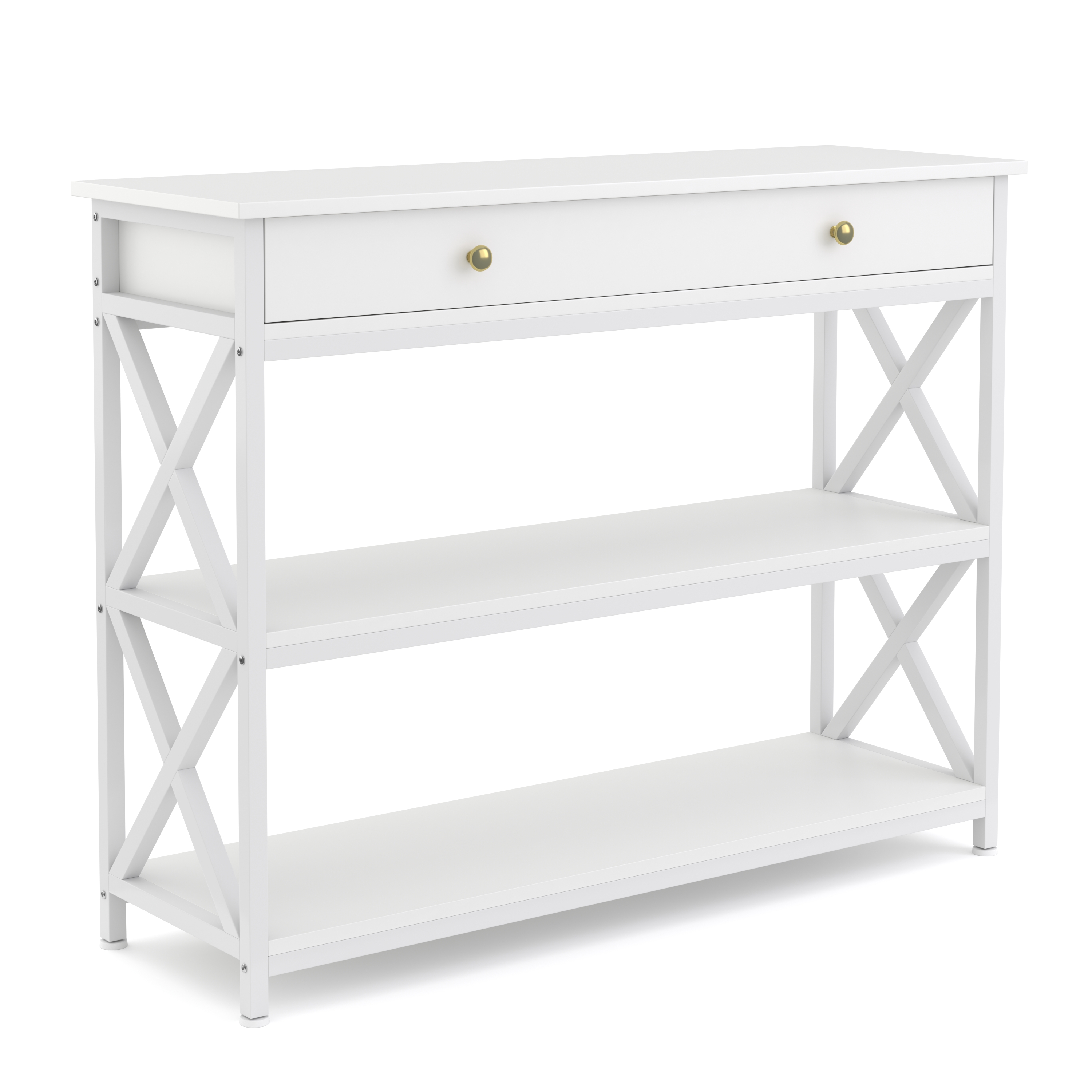 Konsolentisch EDMAR 100 x 80 cm weiss