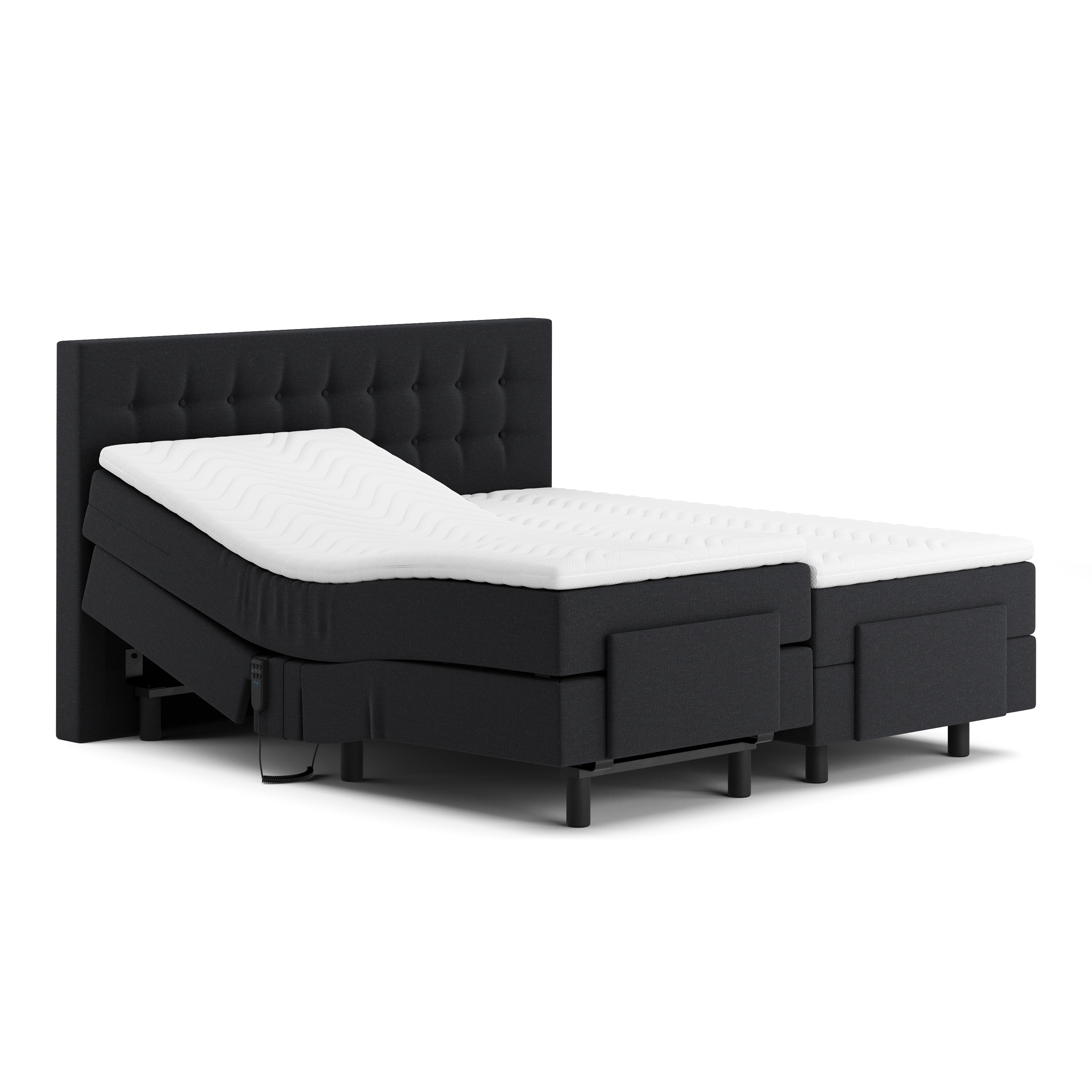 Boxspringbett GLOAM mit Elektromotor anthrazit