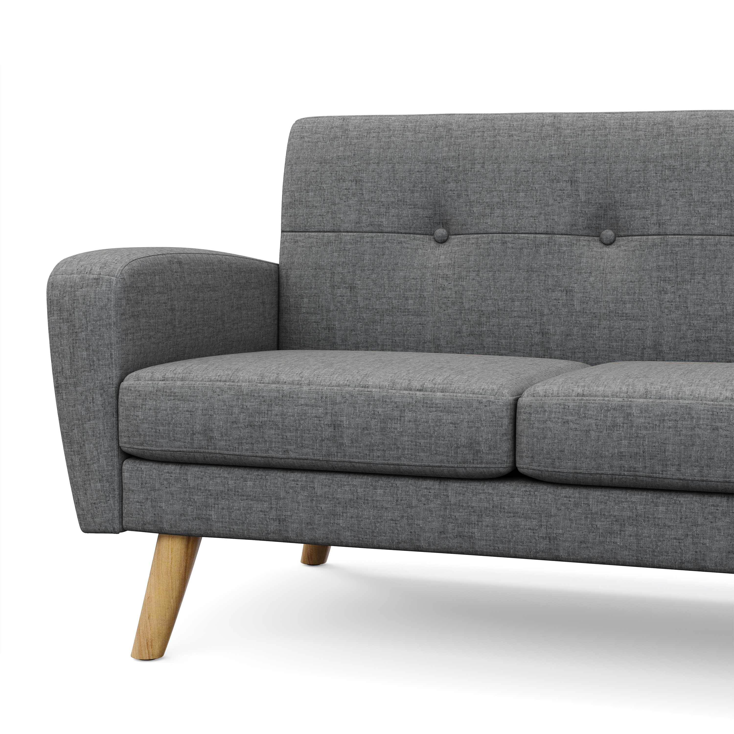 Sofa ALLY 3-Sitzer grau